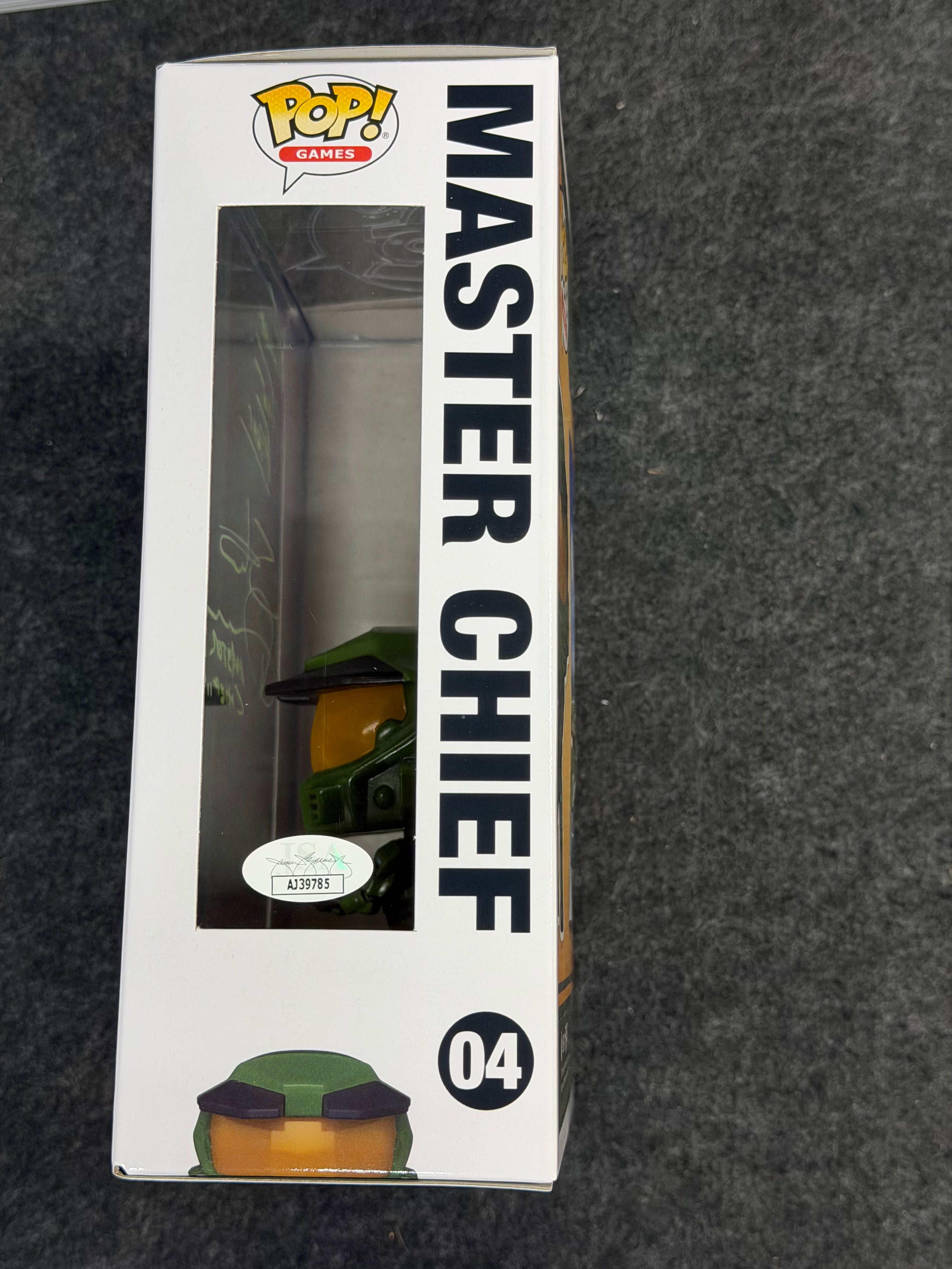 Steve Downes Signed Funko Pop Master Chief #04 Halo Autographed - JSA COA
