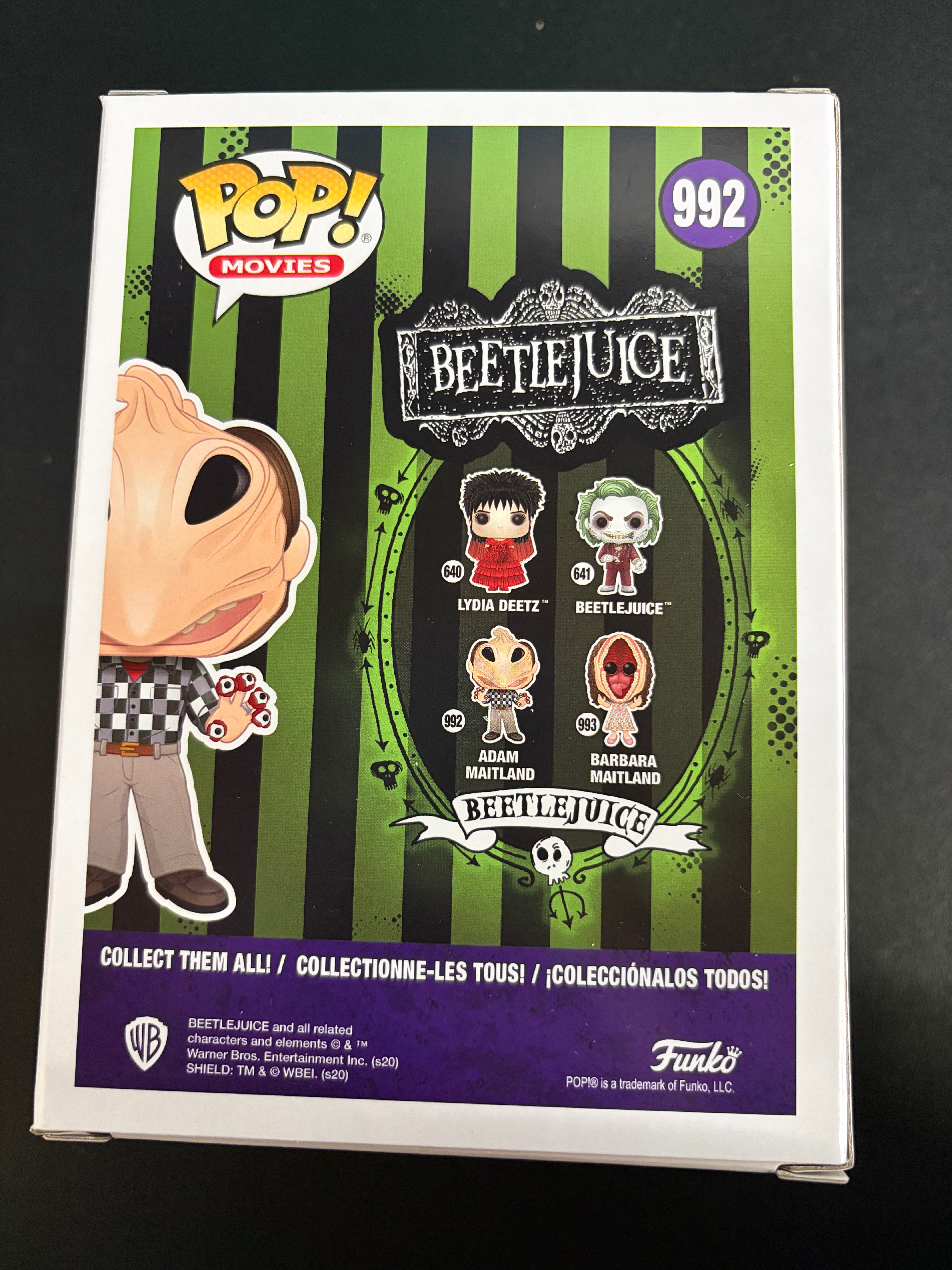 Adam Baldwin Signed Funko Pop #992 as Adam Maitland Beetlejuice - JSA COA