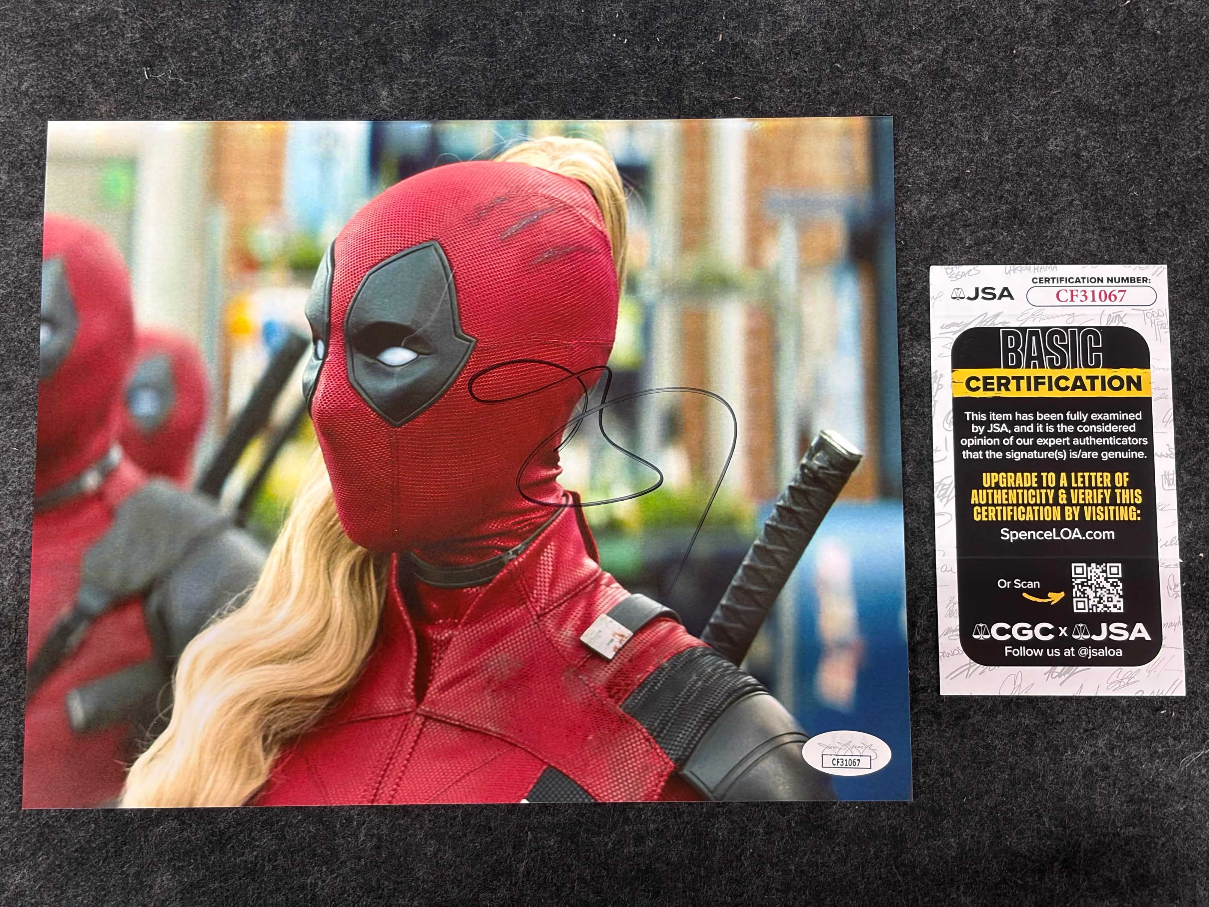 Blake Lively Signed 8x10 Photo as Lady Deadpool - JSA COA