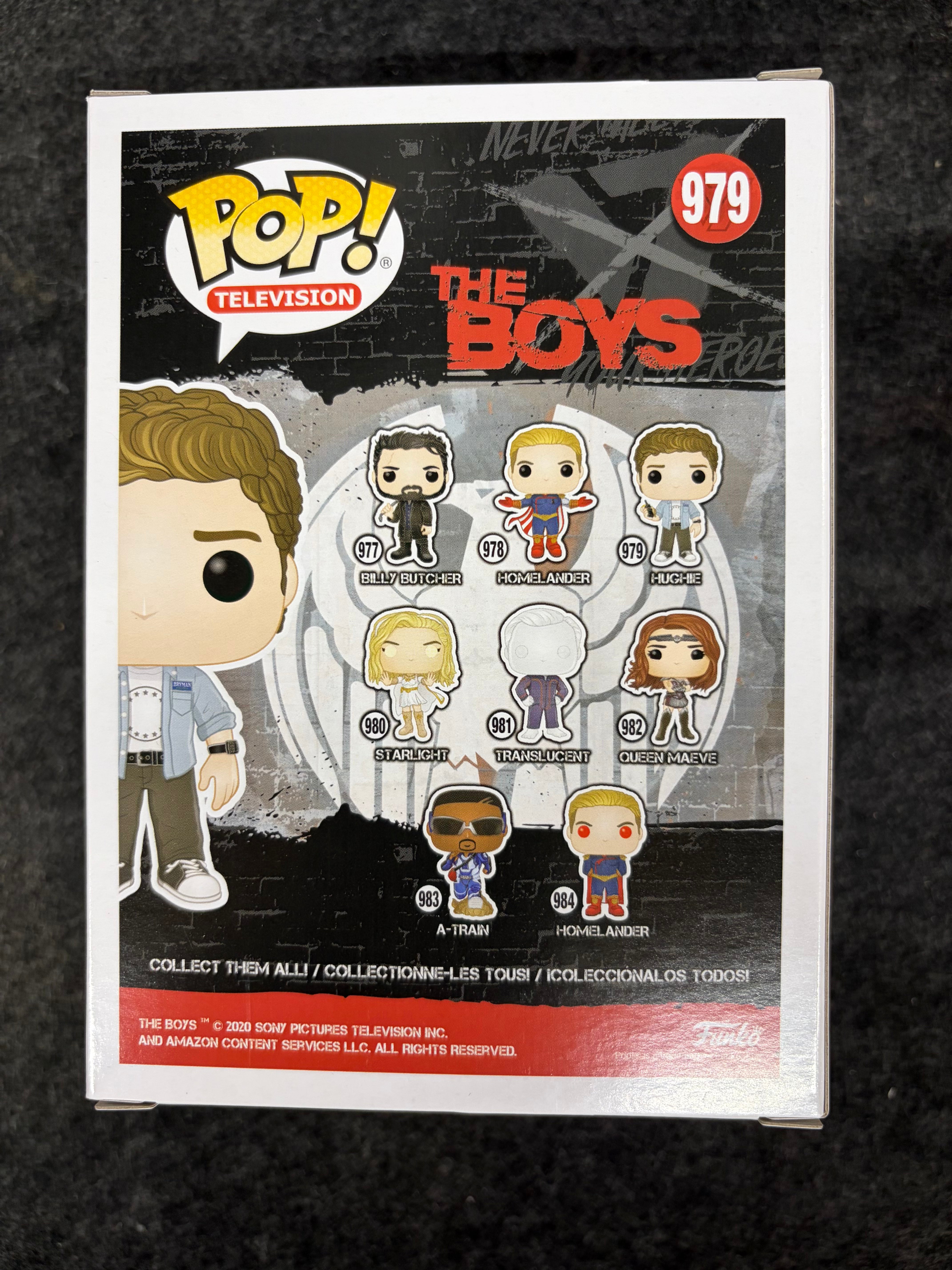 Jack Quaid Signed Hughie The Boys Funko Pop W/ QUOTE (JSA Witnessed)