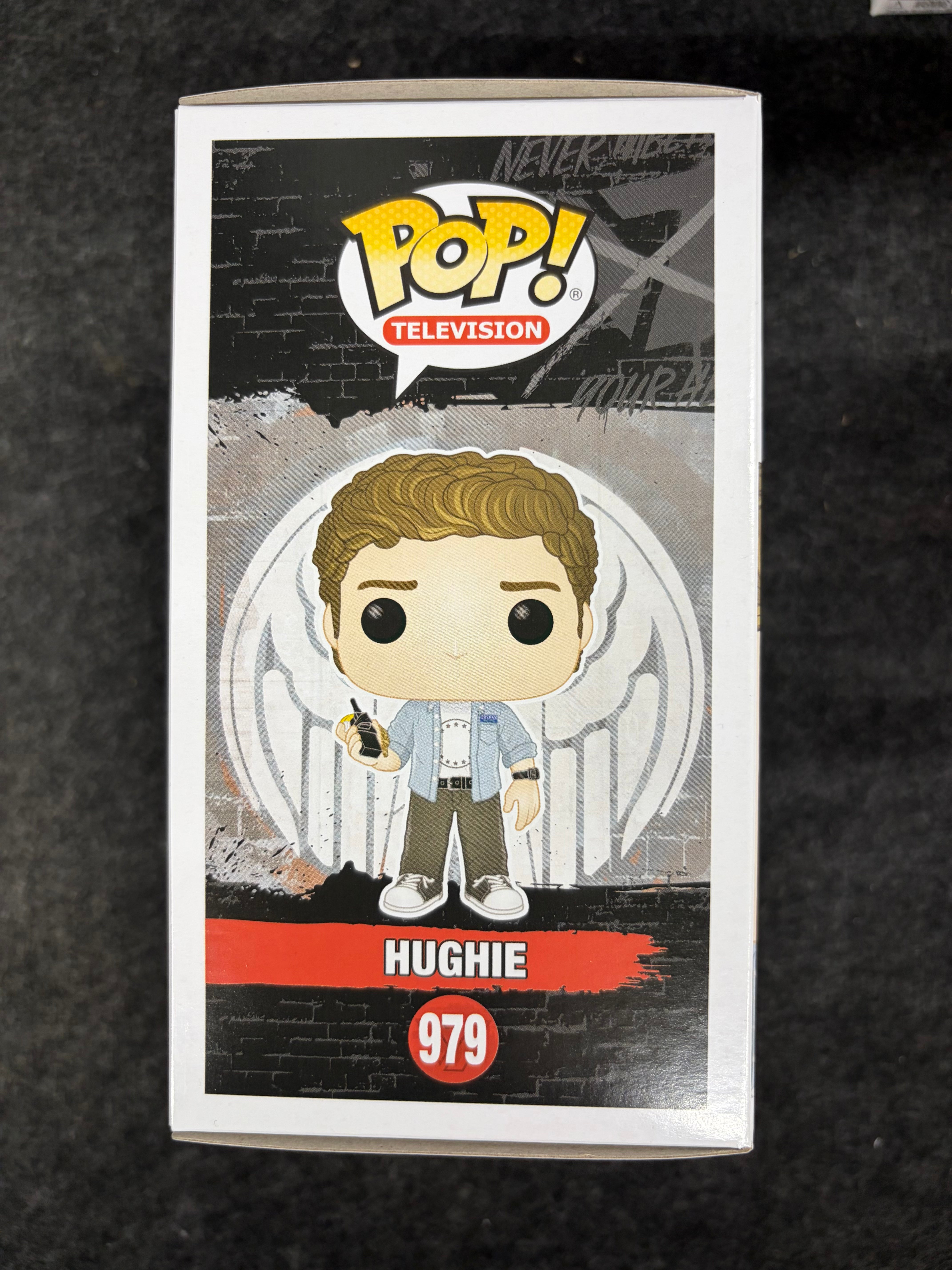Jack Quaid Signed Hughie The Boys Funko Pop W/ QUOTE (JSA Witnessed)