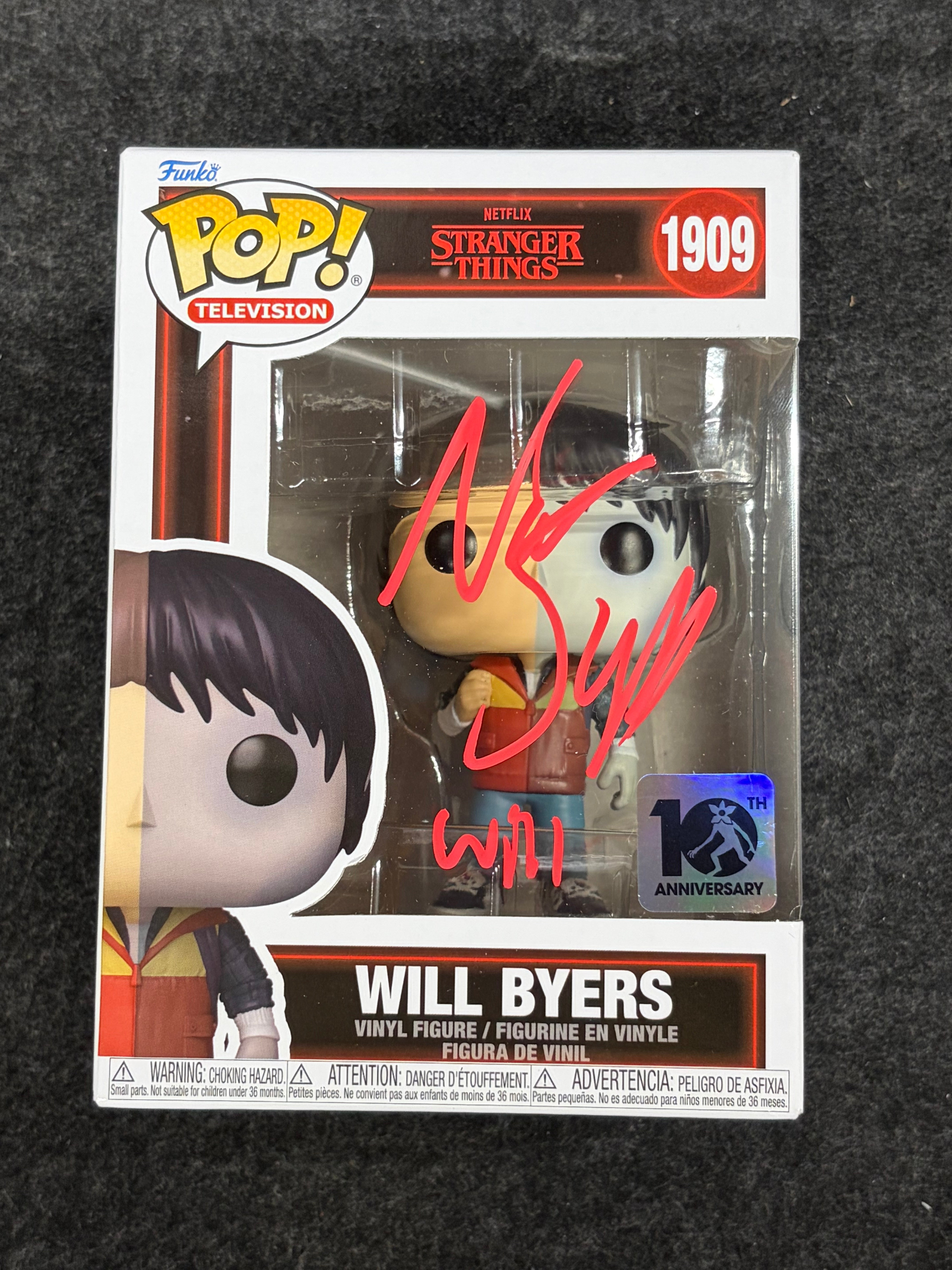 Noah Schnapp Signed Will Byers Stranger Things #1909 Funko - JSA COA