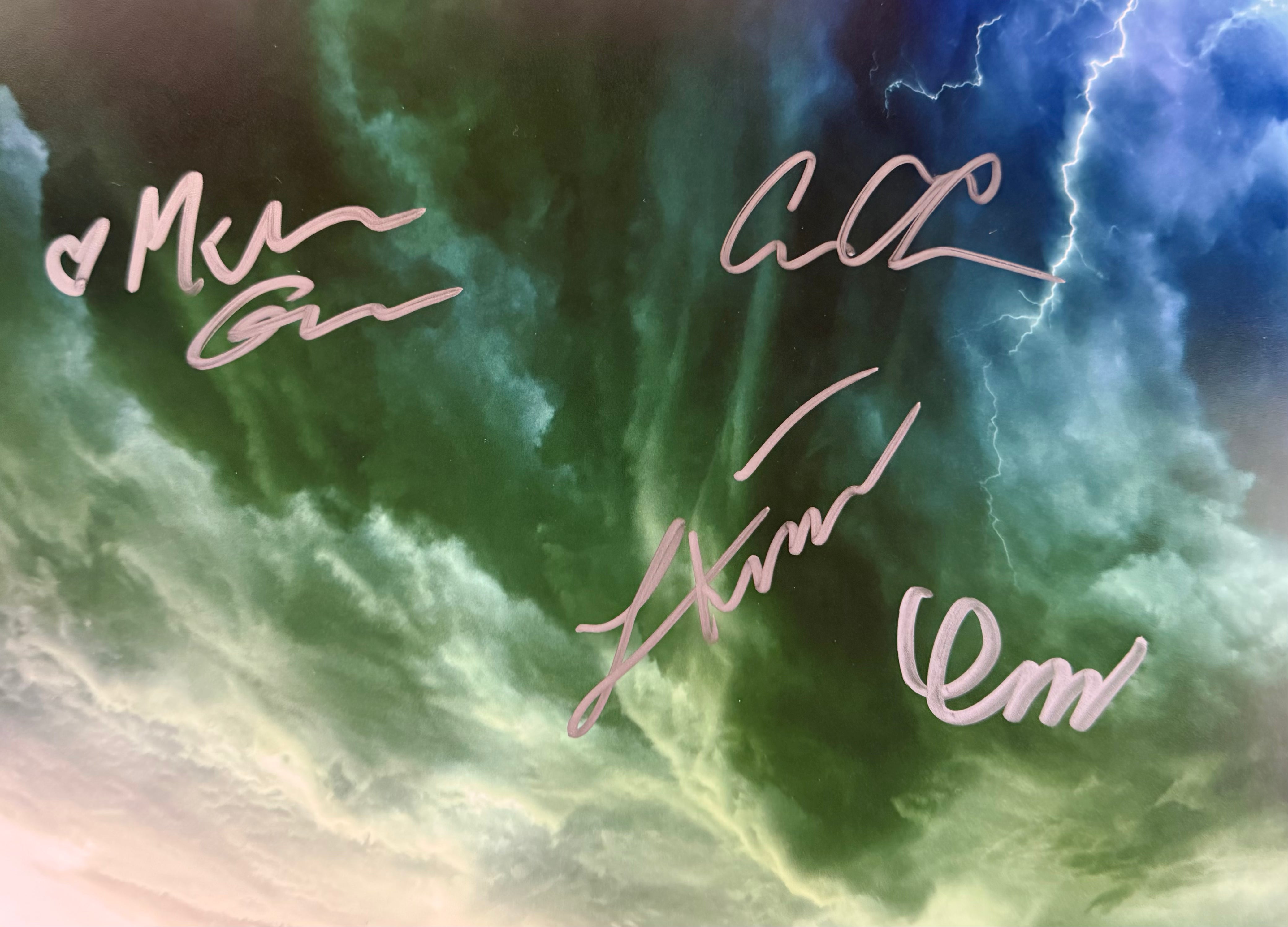 Finn Wolfhard, McKenna Grace, Logan Kim, Celeste O'Connor Signed 11X17 Ghostbusters: Afterlife Cast Photo - JSA COA