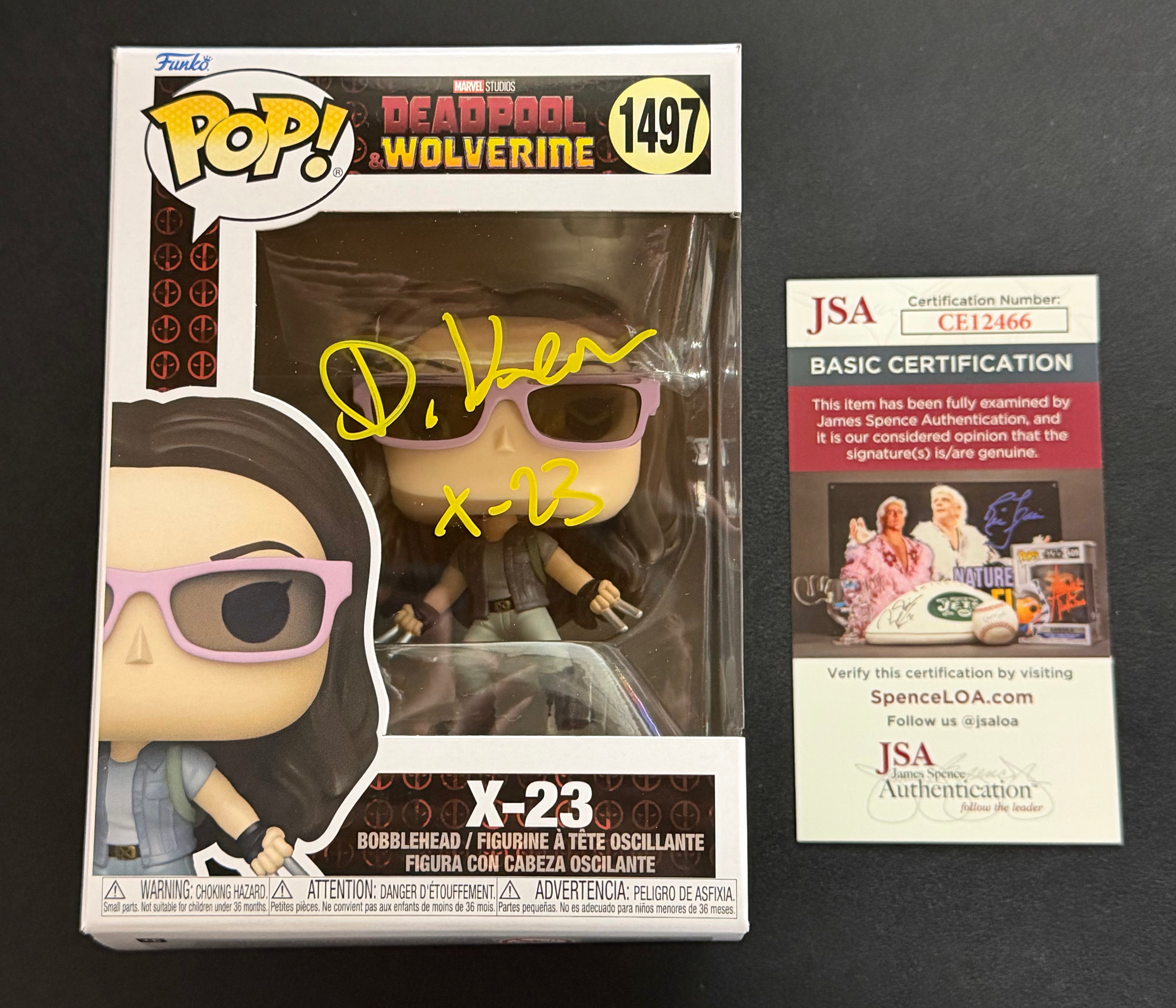 Dafne Keen Signed as X-23 Deadpool & Wolverine #1497 Funko - JSA COA