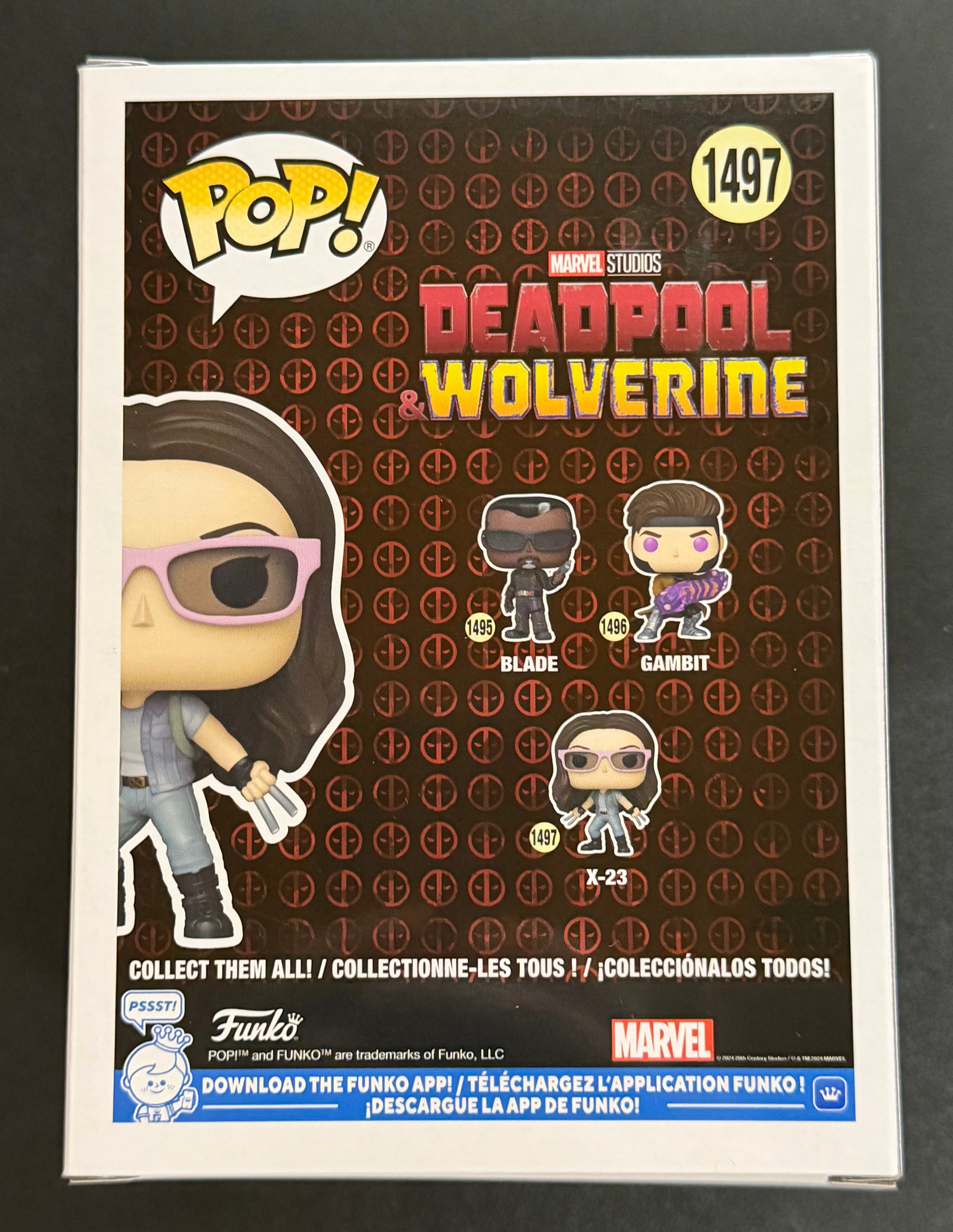 Dafne Keen Signed as X-23 Deadpool & Wolverine #1497 Funko - JSA COA