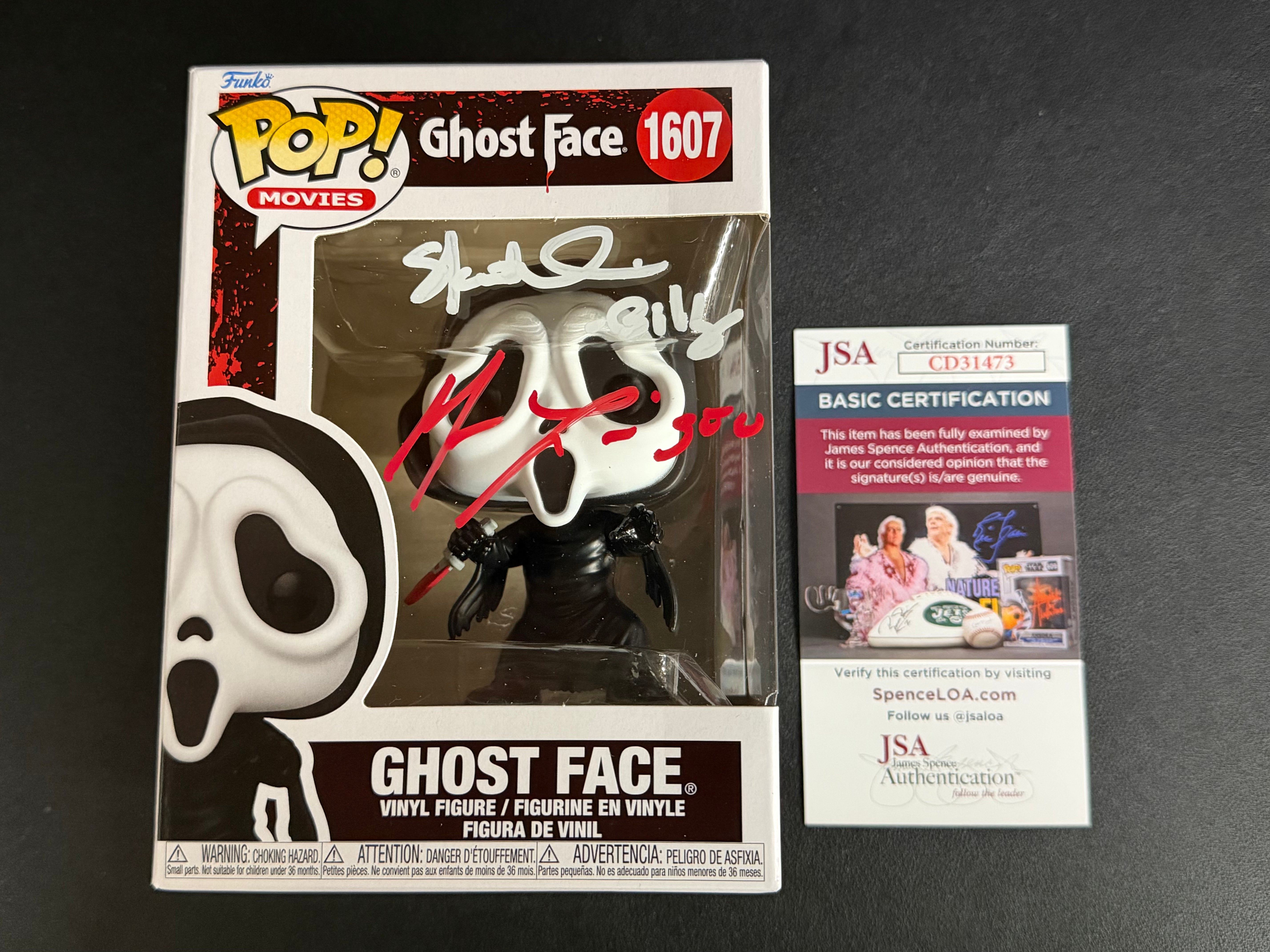 Matthew Lillard / Skeet Ulrich Signed Ghost Face #1607 Funko - JSA COA