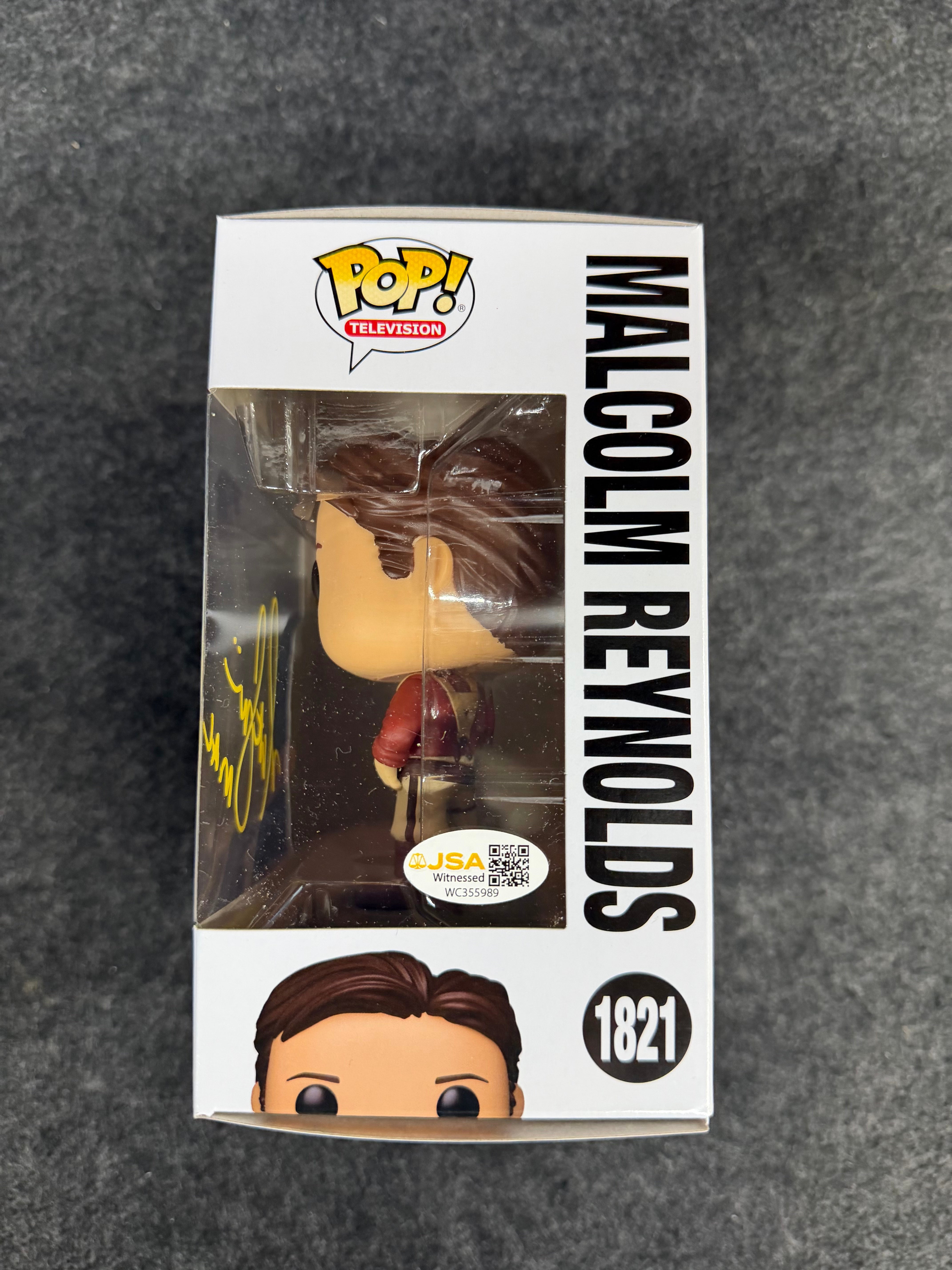Nathan Fillion Signed Malcolm Reynolds Firefly #1821 Funko - JSA Witnessed
