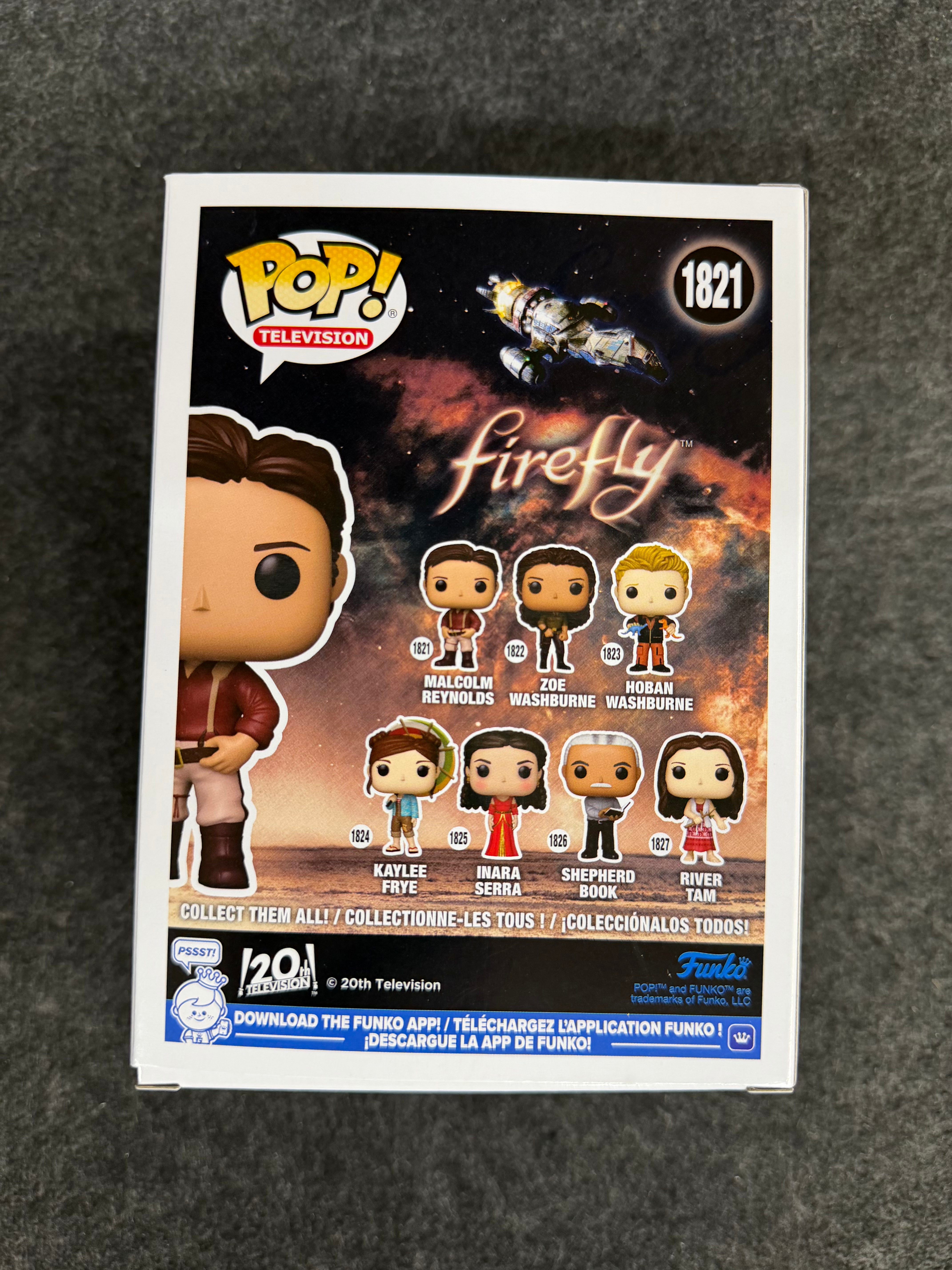 Nathan Fillion Signed Malcolm Reynolds Firefly #1821 Funko - JSA Witnessed