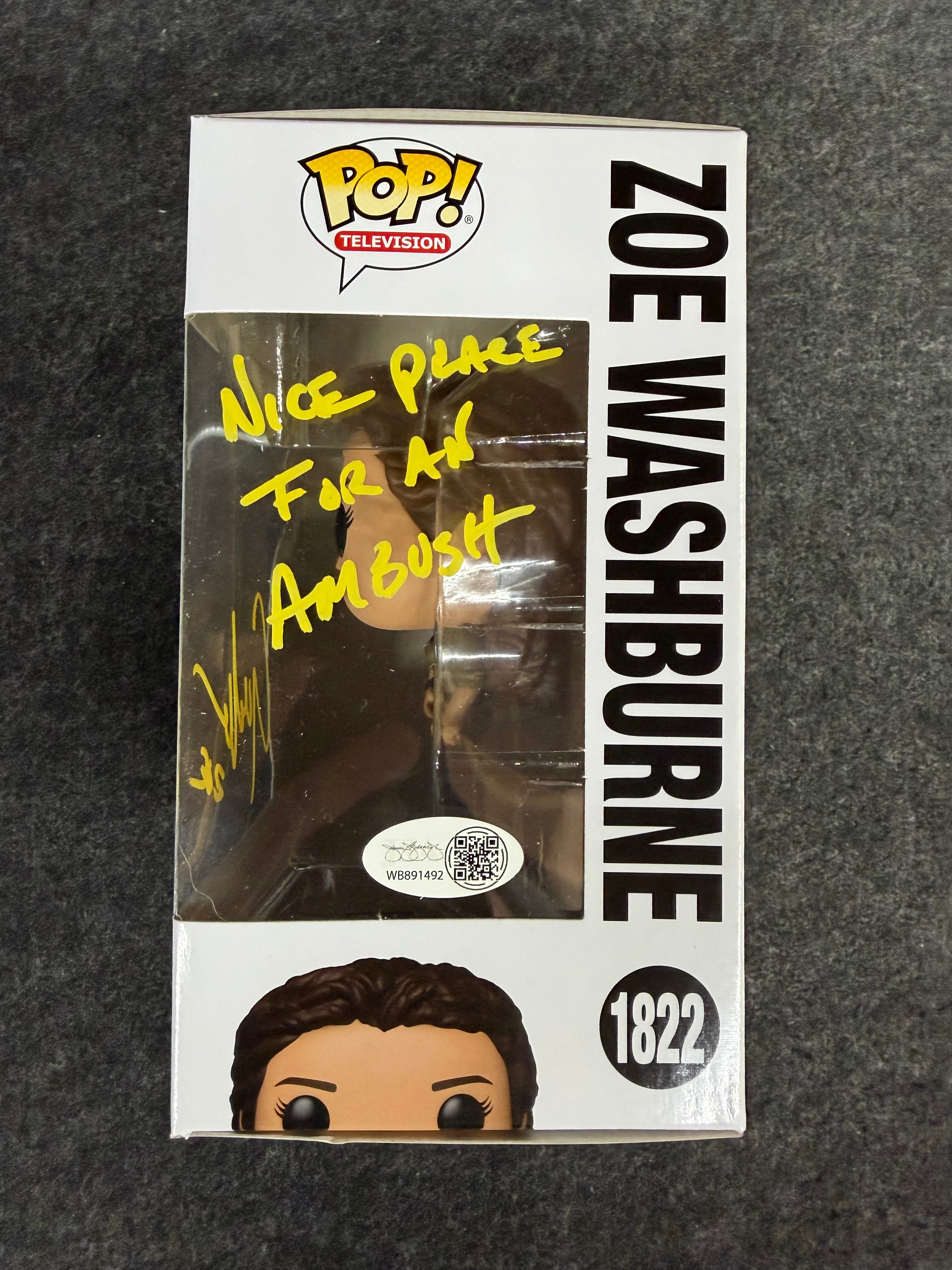 Gina Torres Signed Zoe Washburne Firefly #1822 Funko - JSA Witnessed