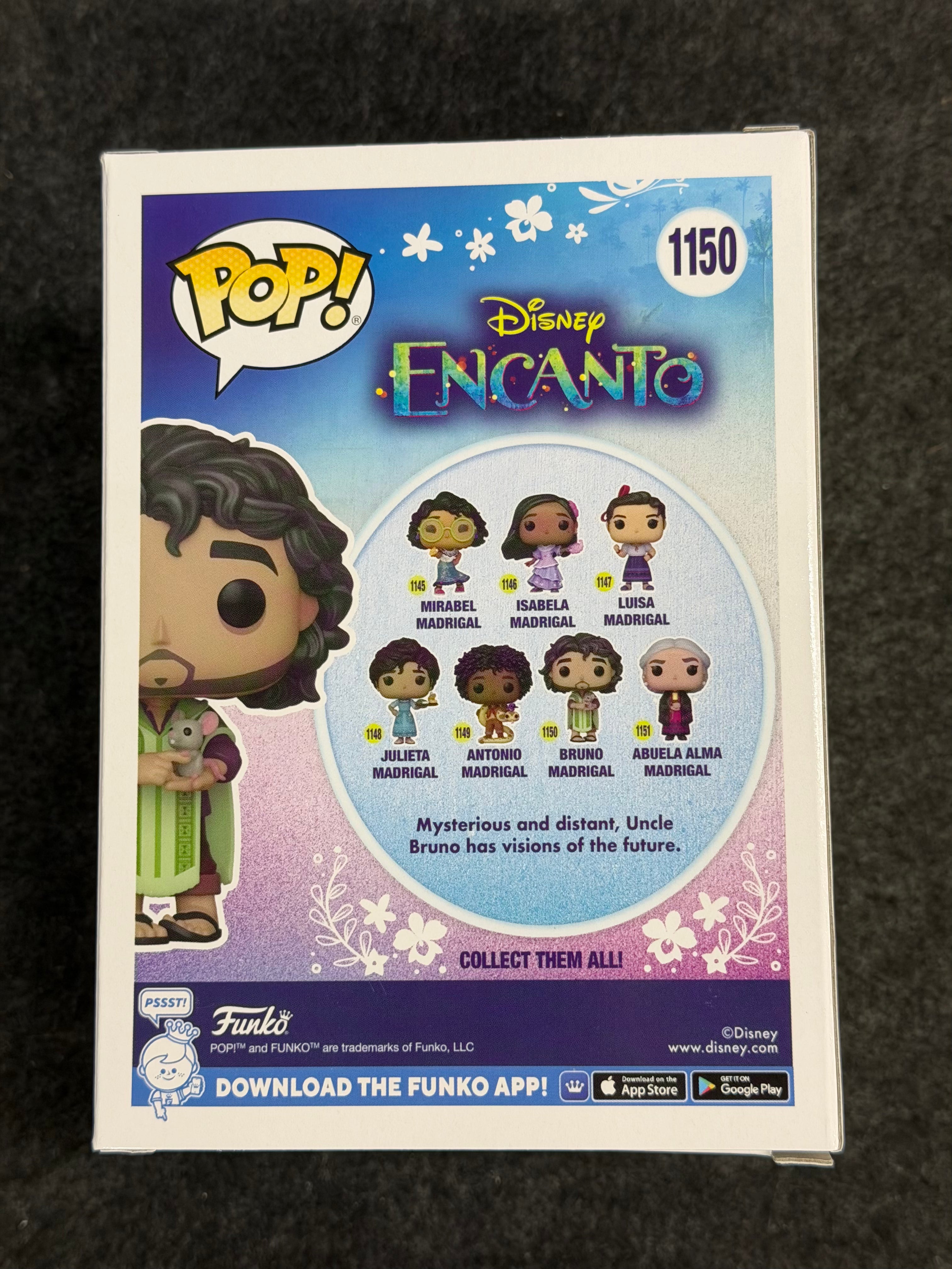 John Leguizamo Signed Bruno Madrigal Disney Encanto #1150 Funko - OC Celebrity Marketing