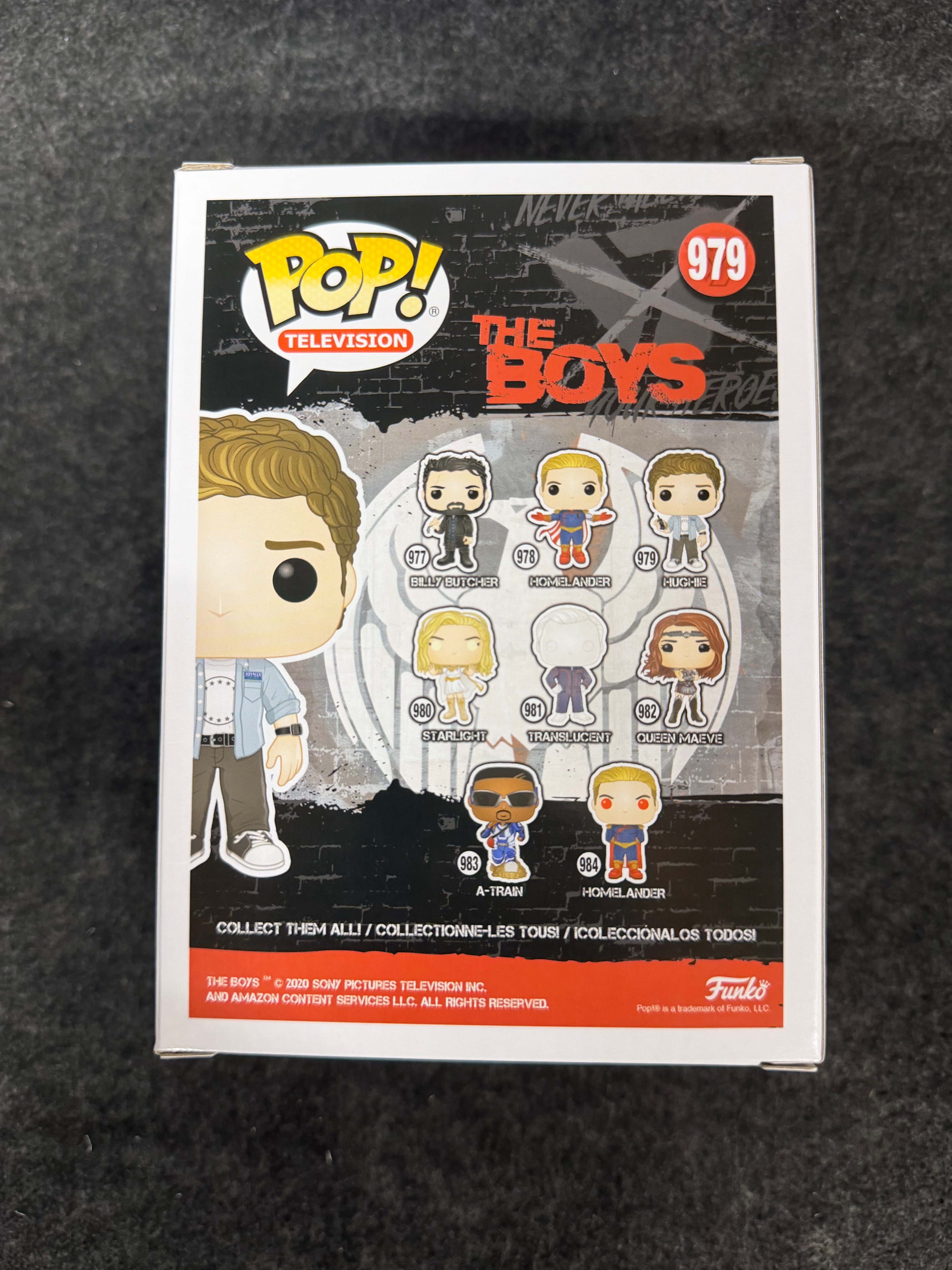 Jack Quaid Signed Hughie The Boys Funko Pop W/ QUOTE (JSA Witnessed)