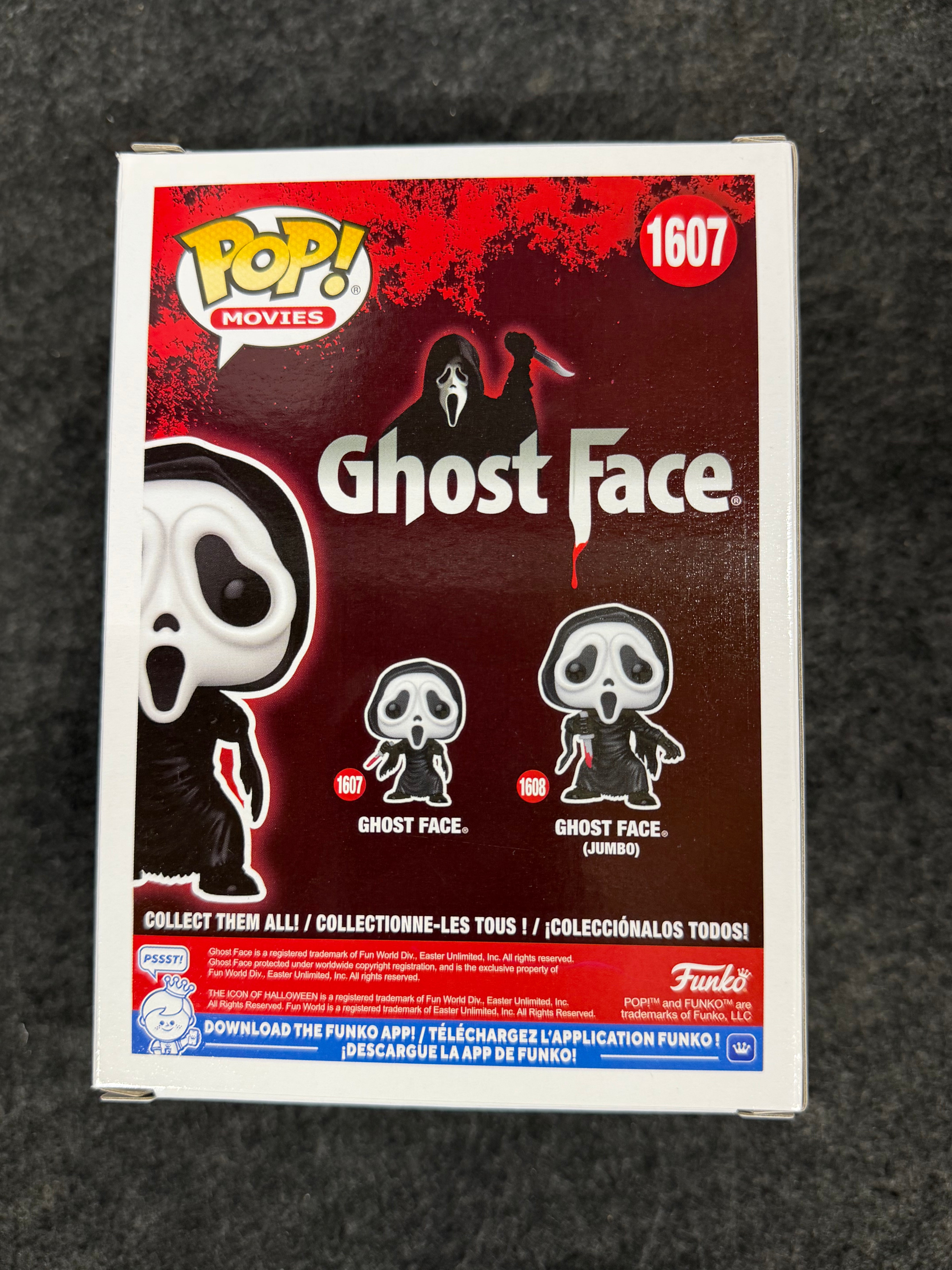 Emma Roberts Signed Ghost Face #1607 Funko - JSA Witnessed