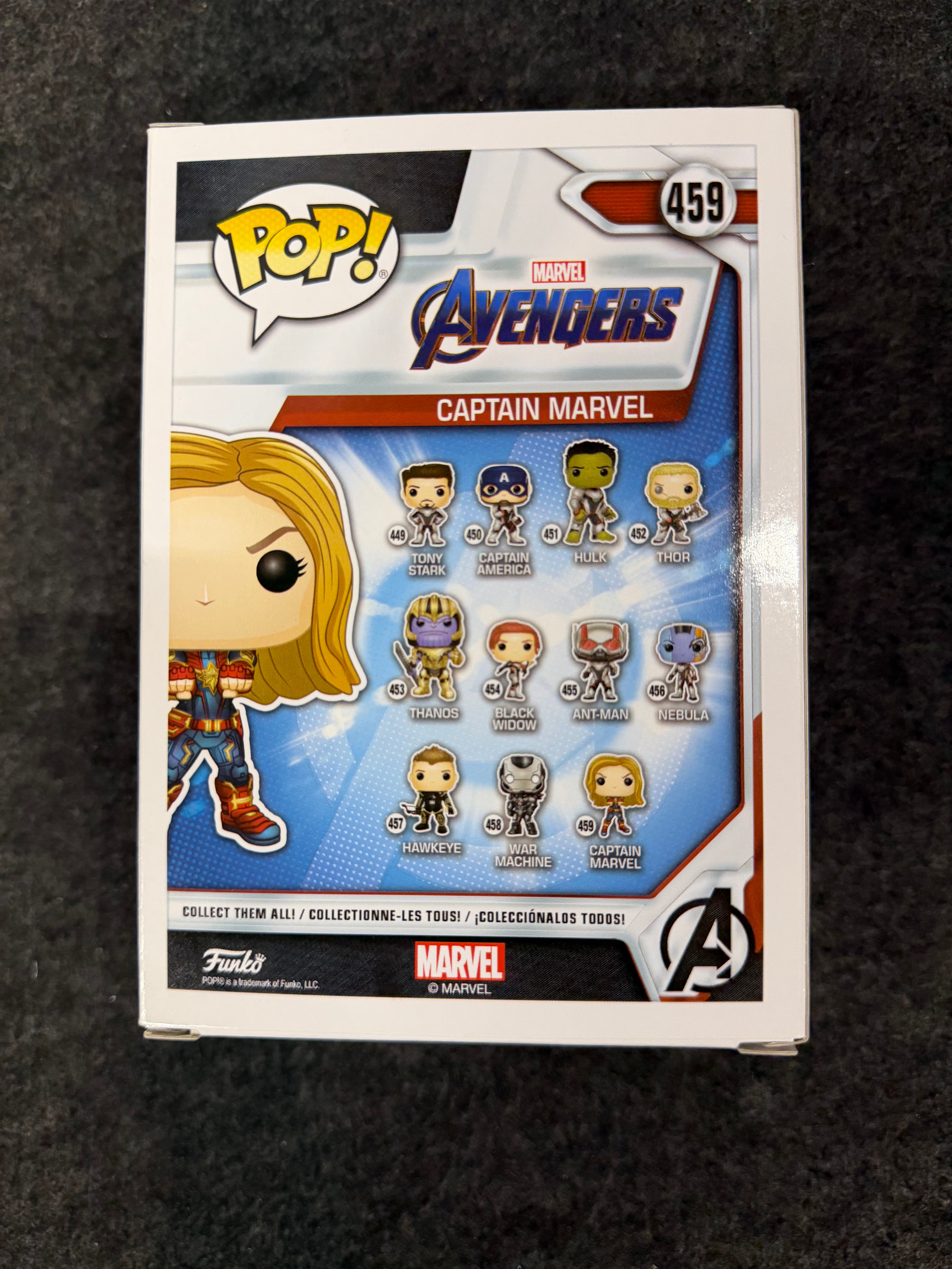 Brie Larson Signed Captain America #459 Funko - Beckett Witnessed