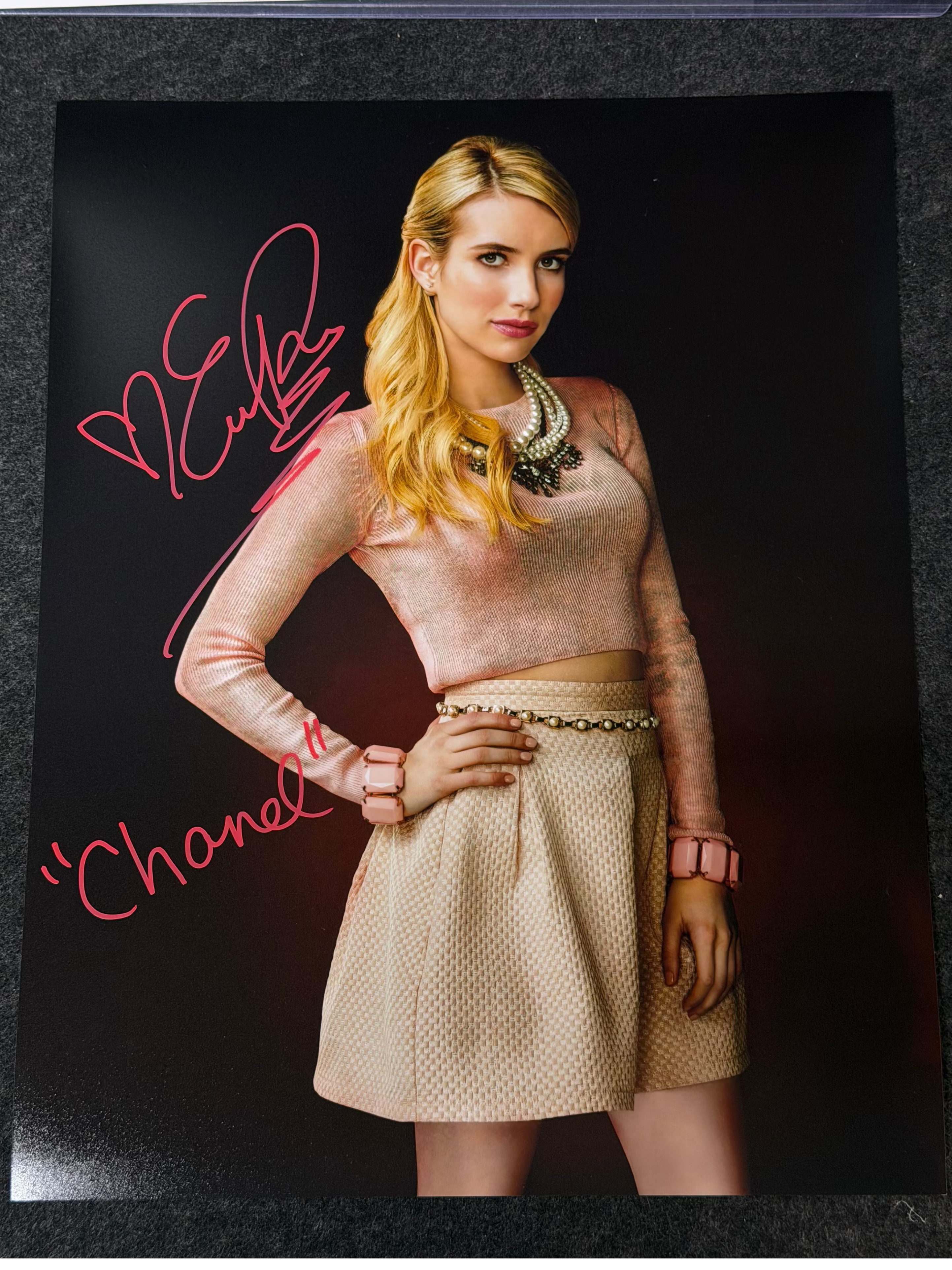 Emma Roberts Signed 11x14 Photo – Autographed - JSA Witnessed COA