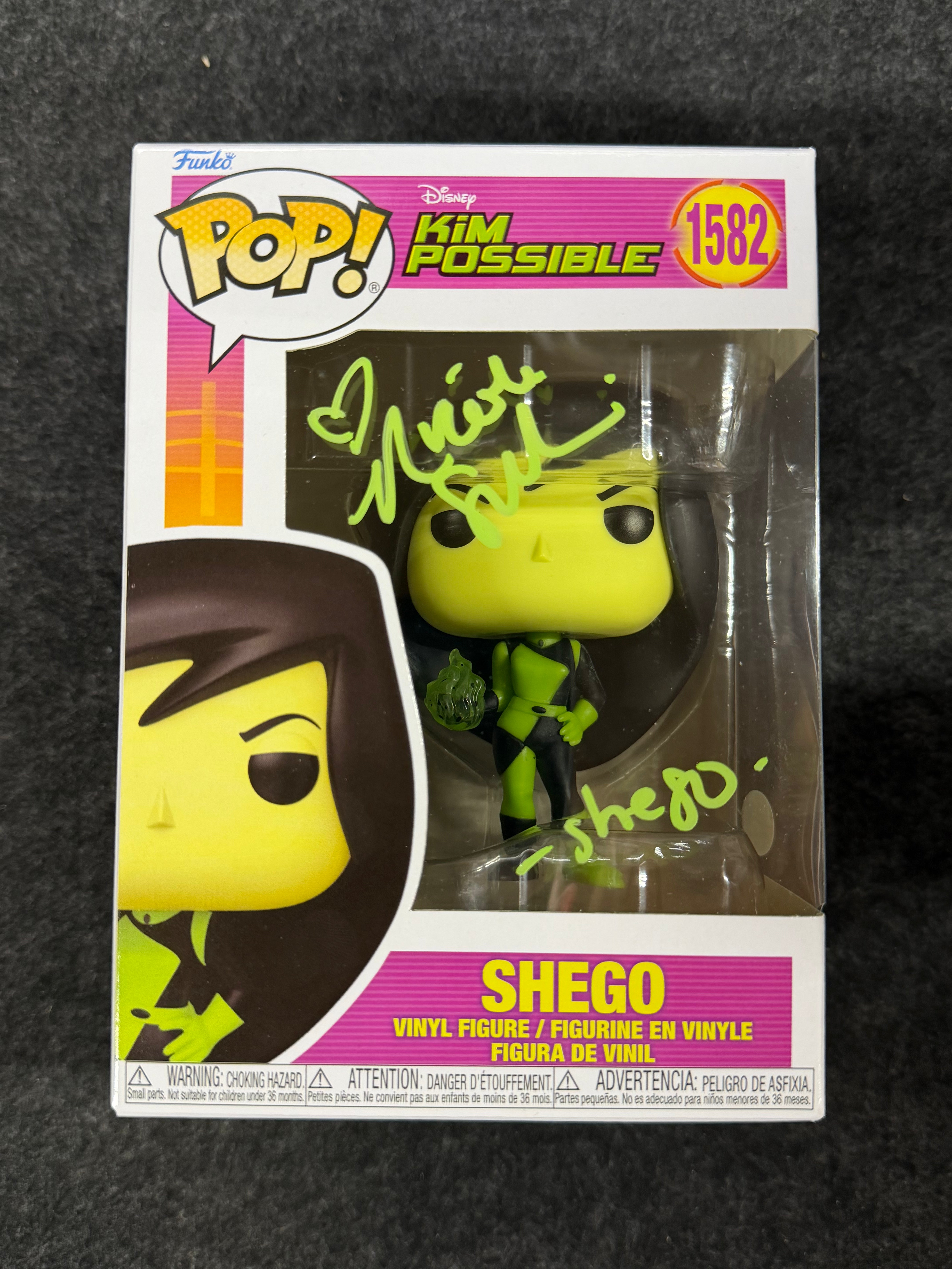 Nicole Sullivan Signed Shego Kim Possible Disney #1582 Funko - JSA Witnessed COA
