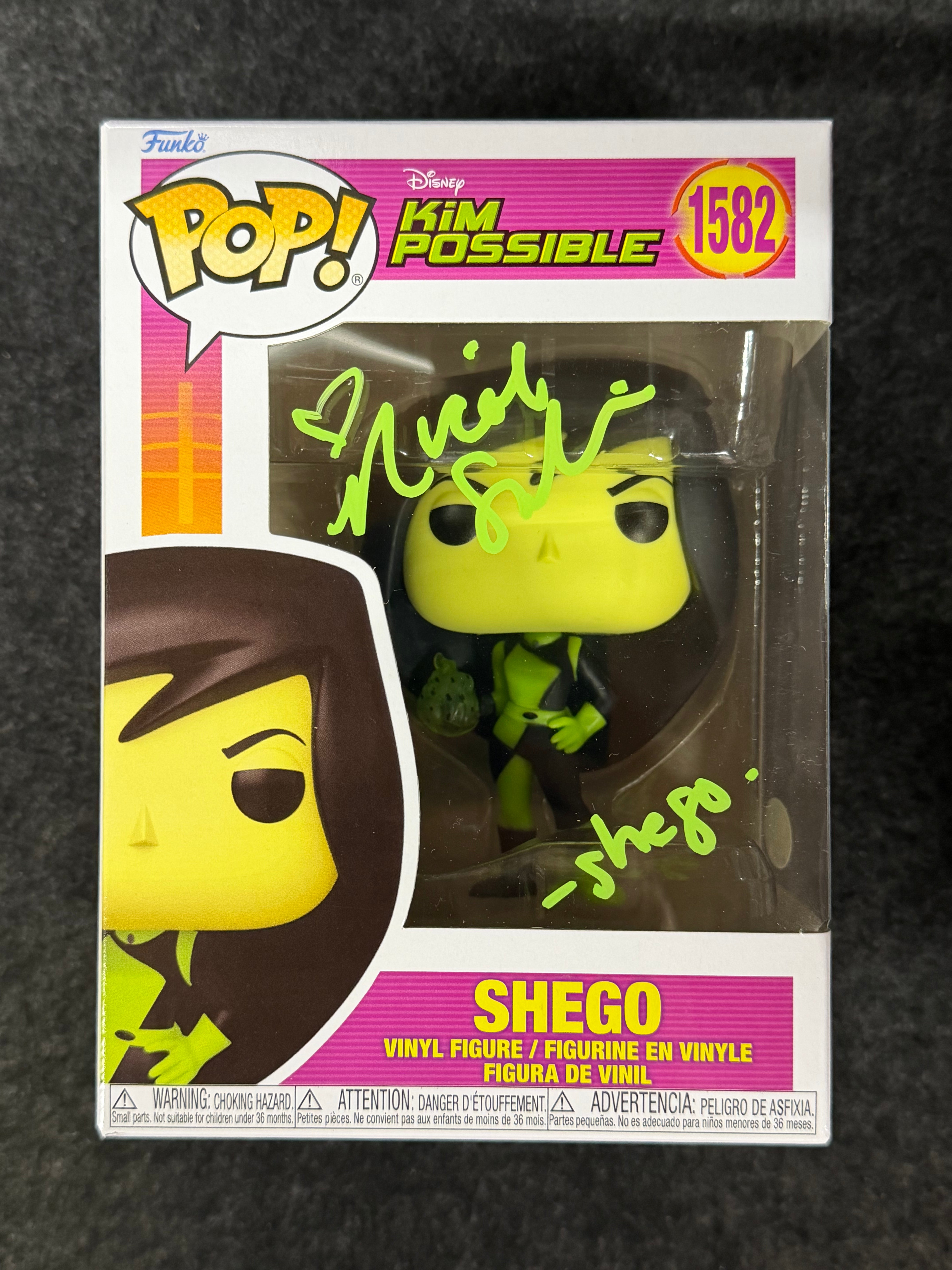 Nicole Sullivan Signed Shego Kim Possible Disney #1582 Funko - JSA Witnessed COA