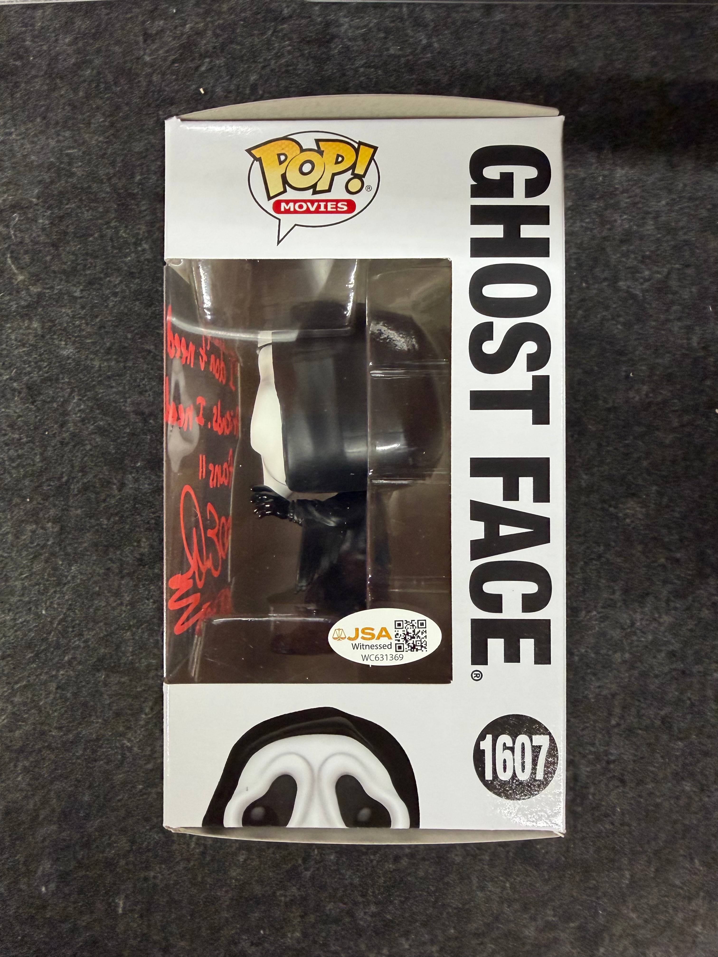 Emma Roberts Signed Ghost Face #1607 Funko W QUOTE - JSA Witnessed