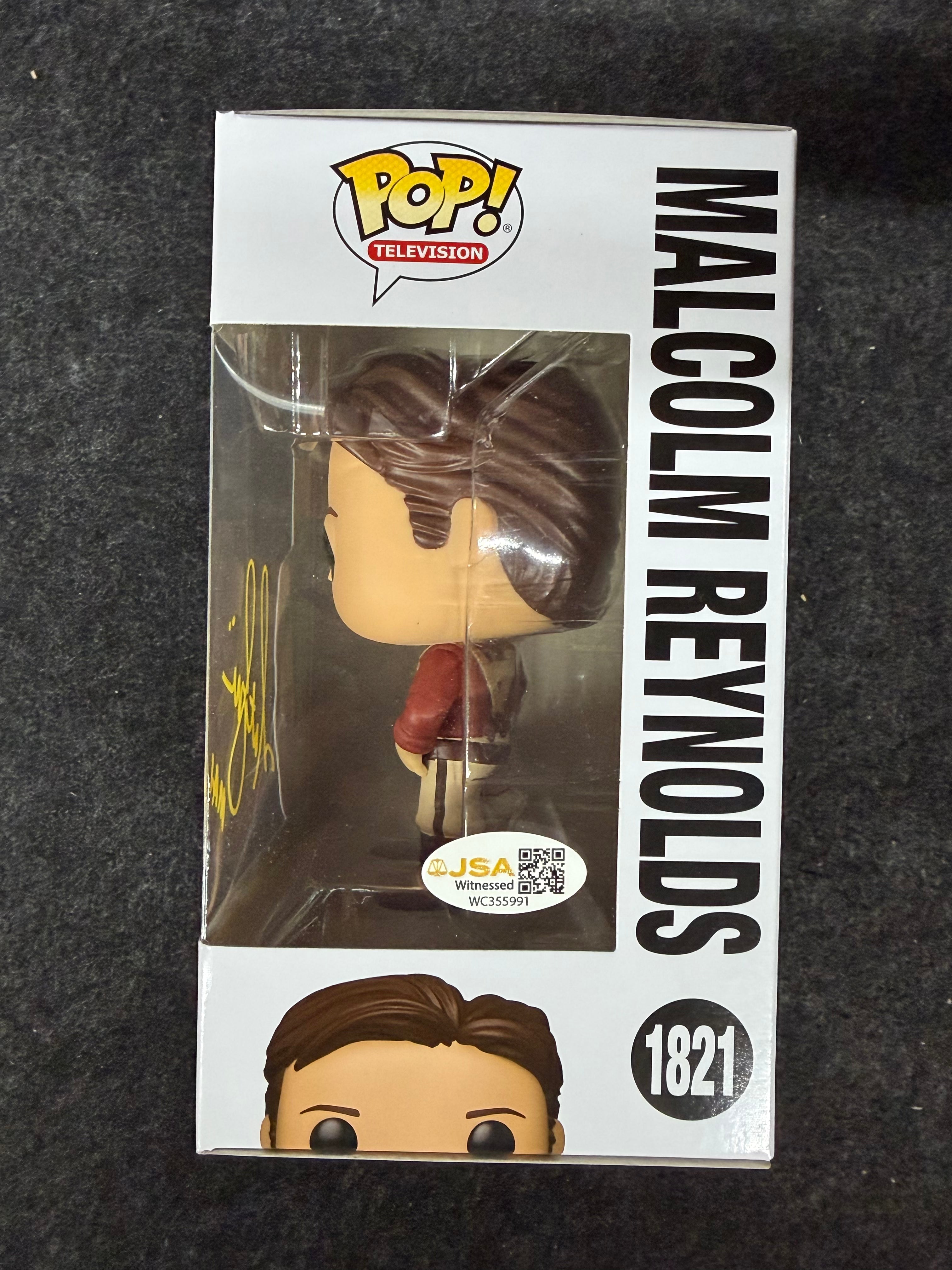Nathan Fillion Signed Malcolm Reynolds Firefly #1821 Funko - JSA Witnessed