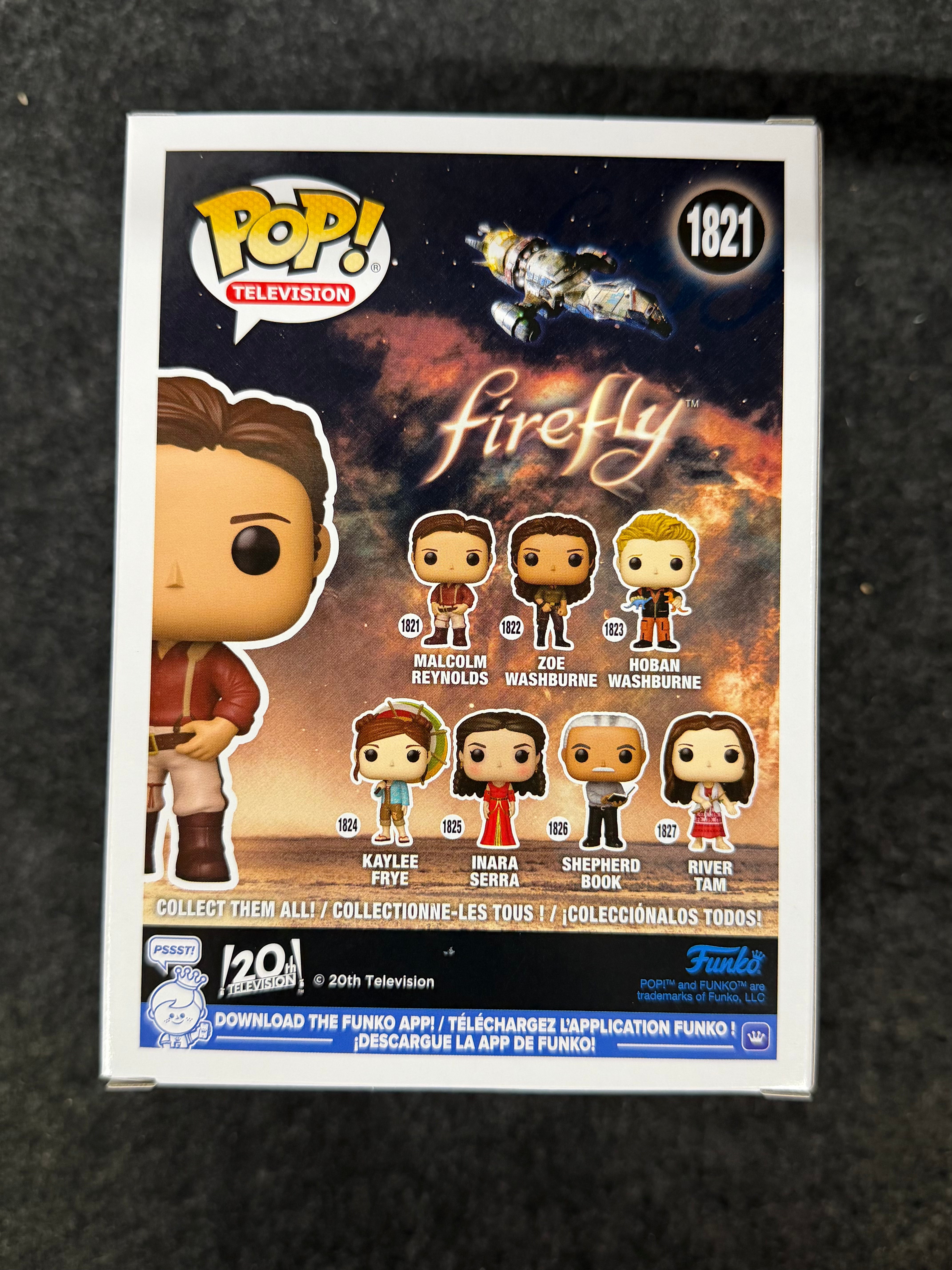 Nathan Fillion Signed Malcolm Reynolds Firefly #1821 Funko - JSA Witnessed