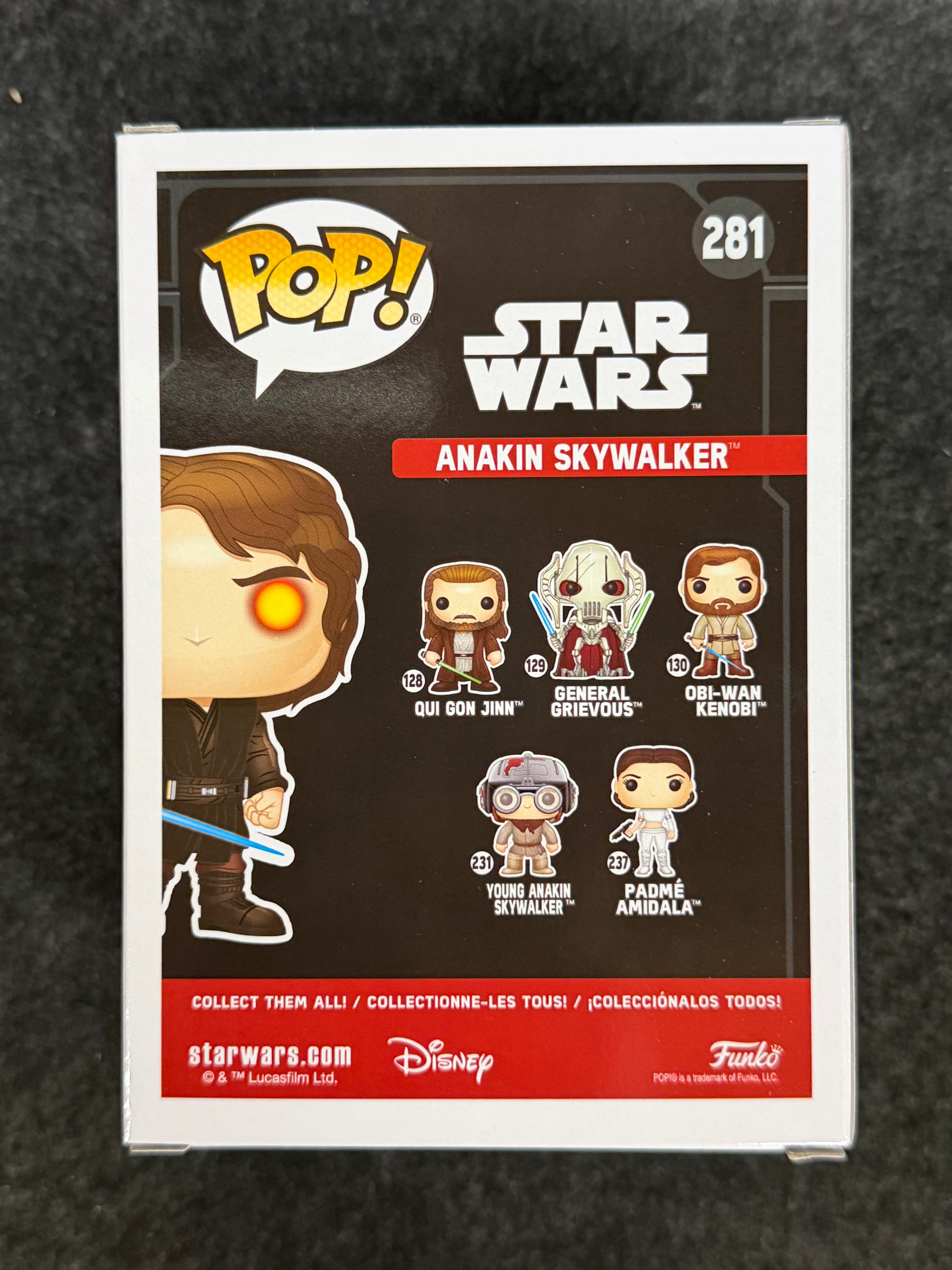 Hayden Christensen Signed Anakin Skywalker Star Wars #281 Funko - JSA COA