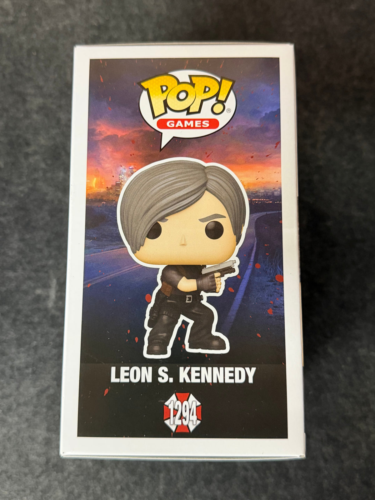 Paul Mercier Signed Resident Evil Leon S. Kinney #1294 Funko - JSA Witnessed COA