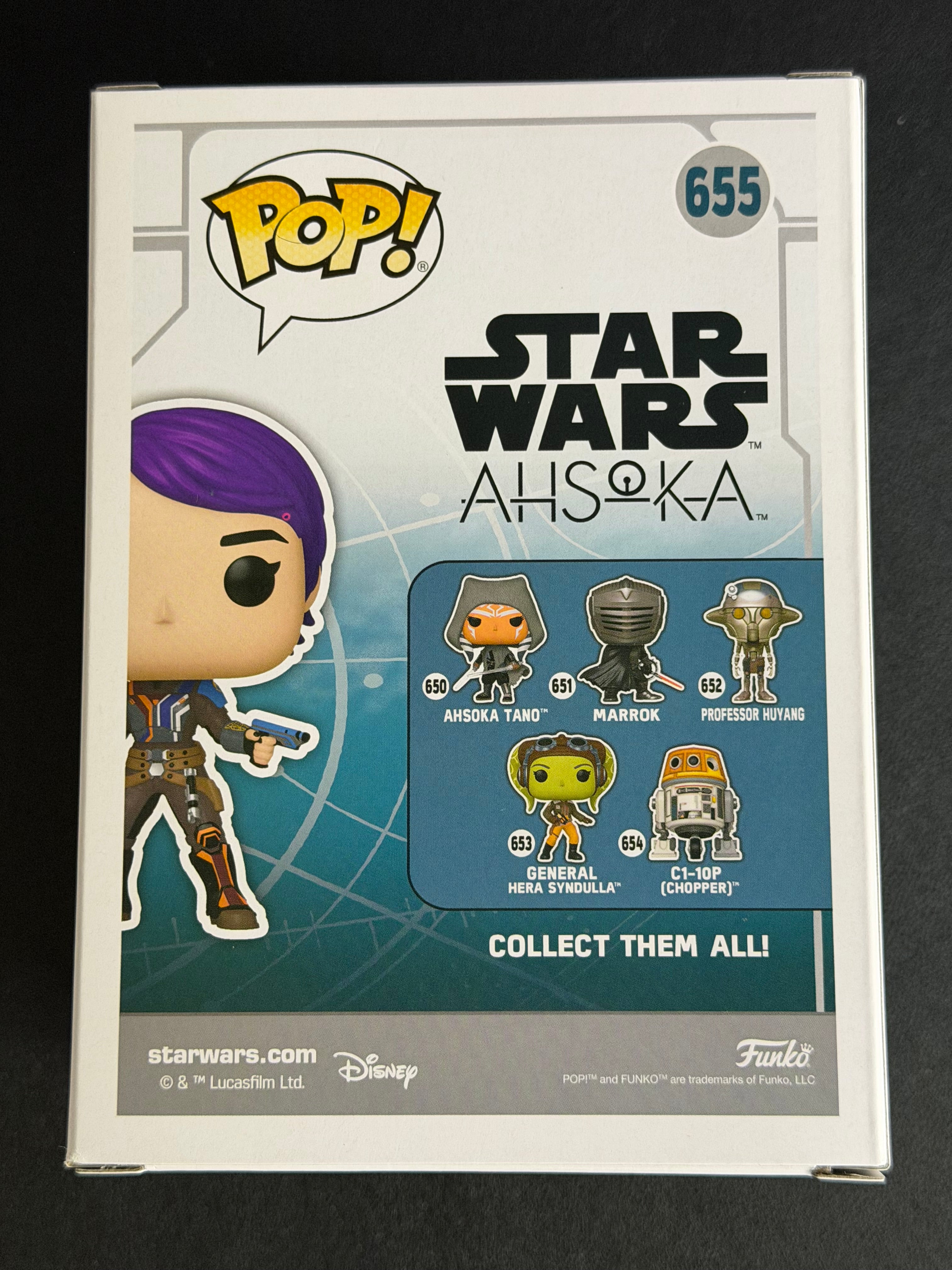 Natasha Liu Bordizzo Signed Sabine Wren Star Wars #655 Funko - JSA COA
