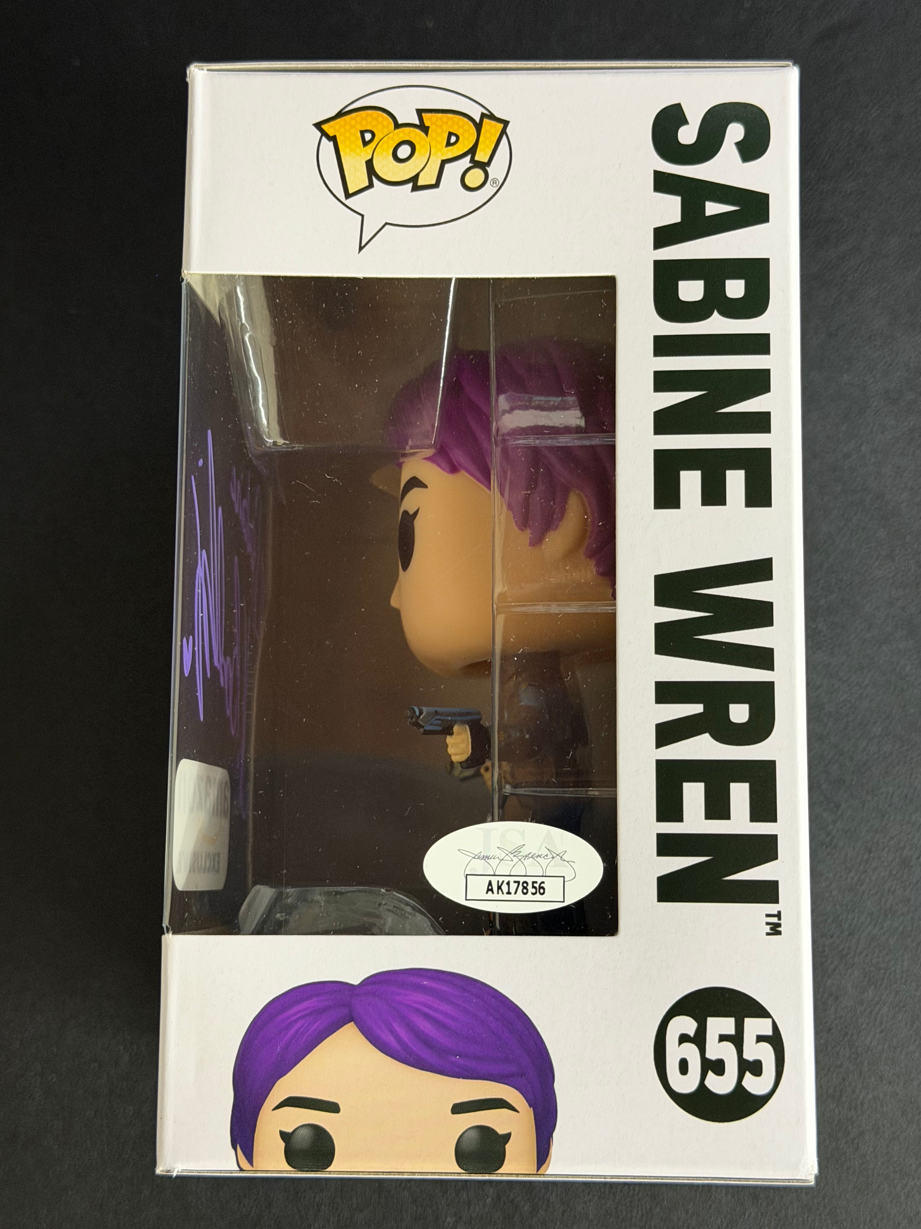 Natasha Liu Bordizzo Signed Sabine Wren Star Wars #655 Funko - JSA COA