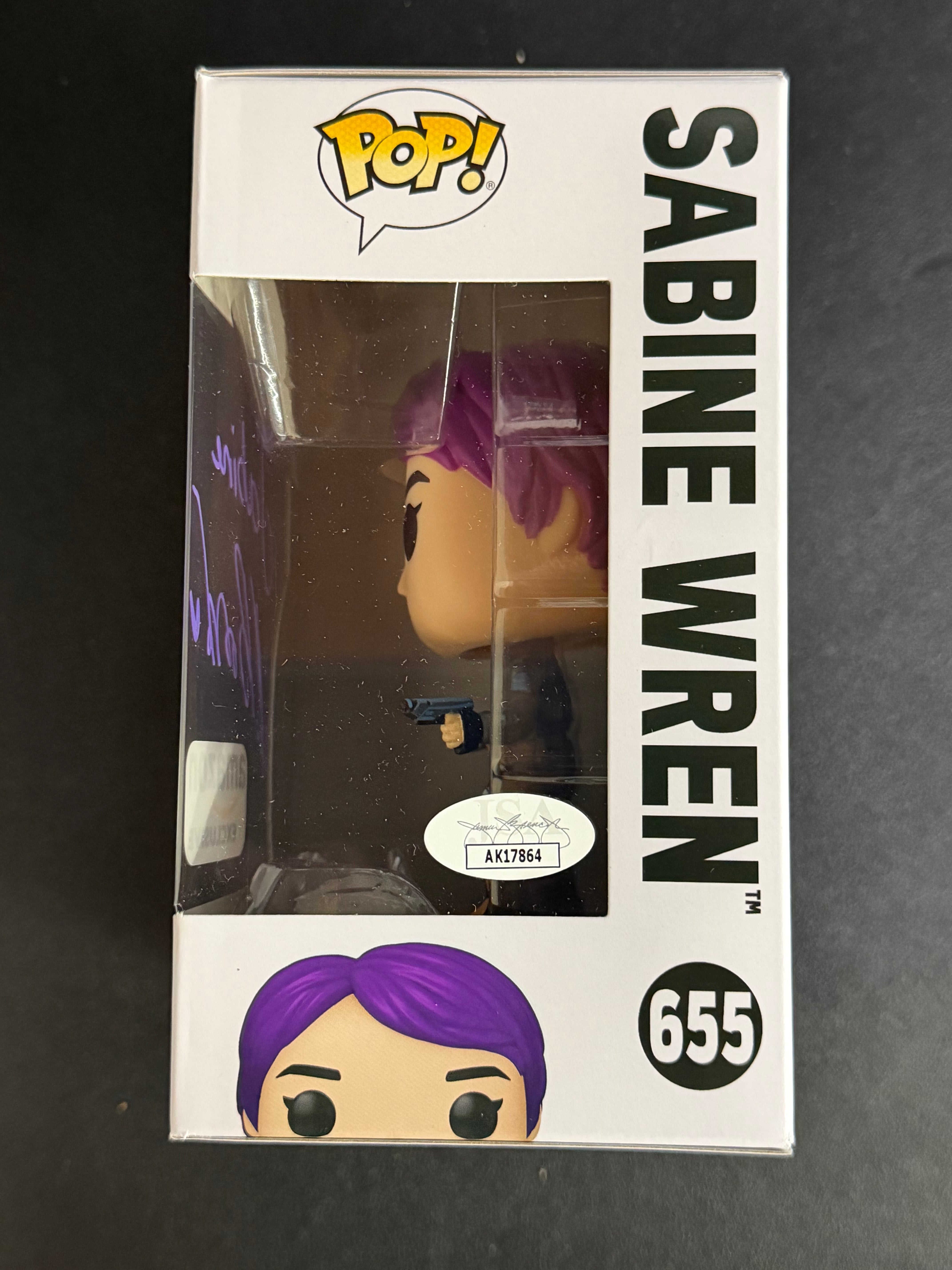 Natasha Liu Bordizzo Signed Sabine Wren Star Wars #655 Funko - JSA COA