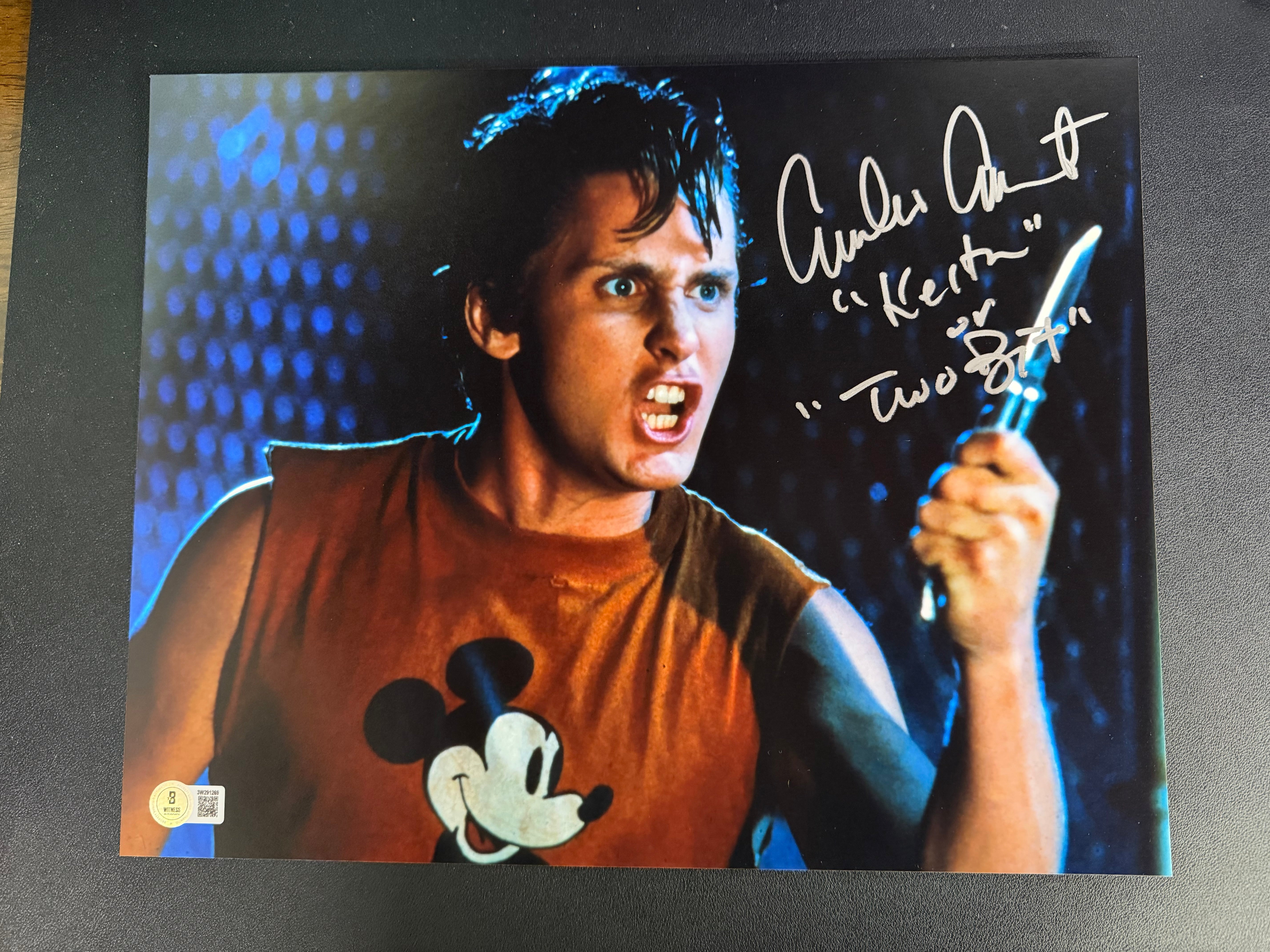 Emilio Estevez Signed 11x14 Photo as Keith or Two Bit The Outsiders Beckett Witnessed