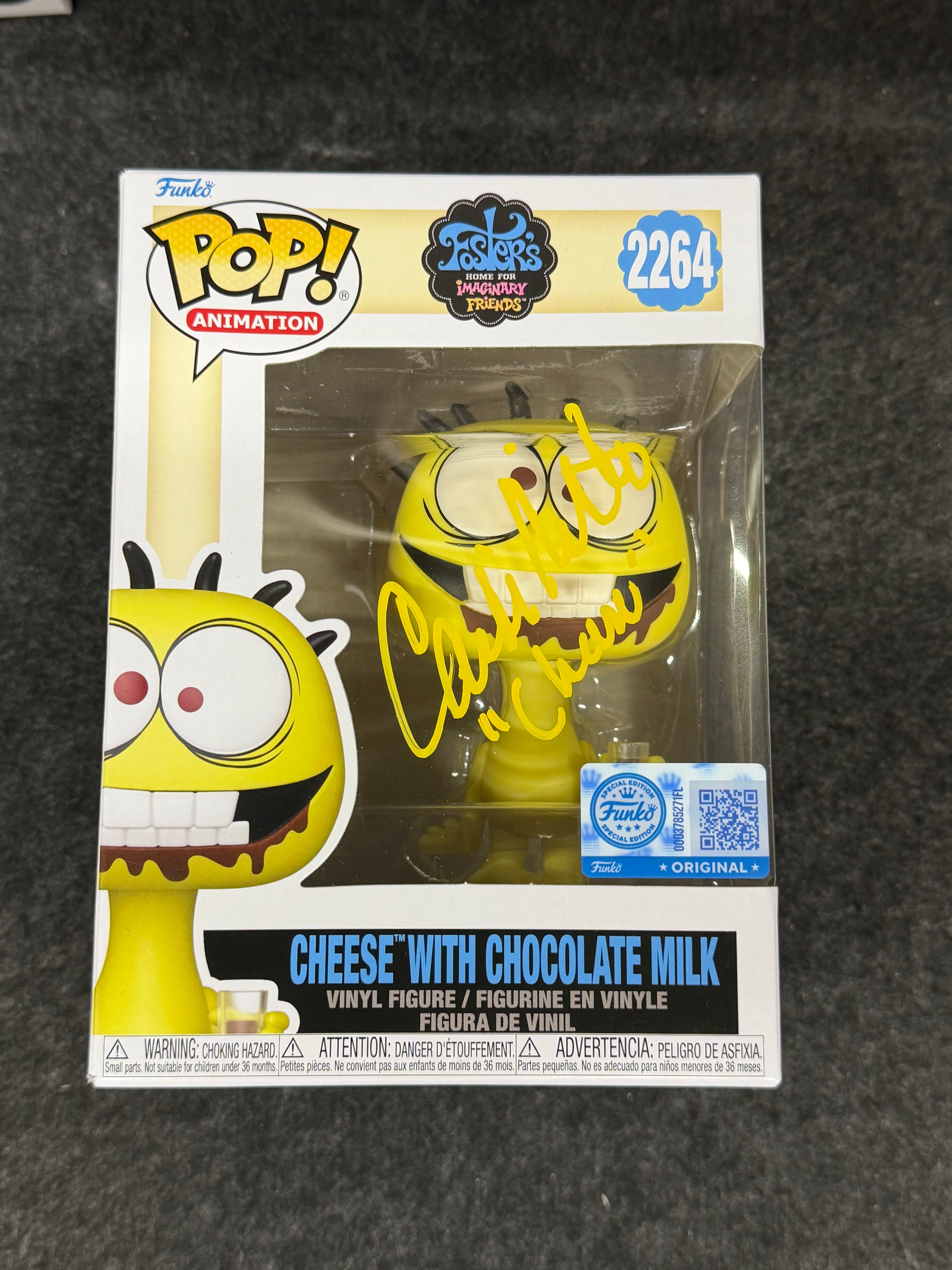 Candi Milo Signed Cheese Foster's Home for Imaginary Friends #2264 Funko - JSA COA