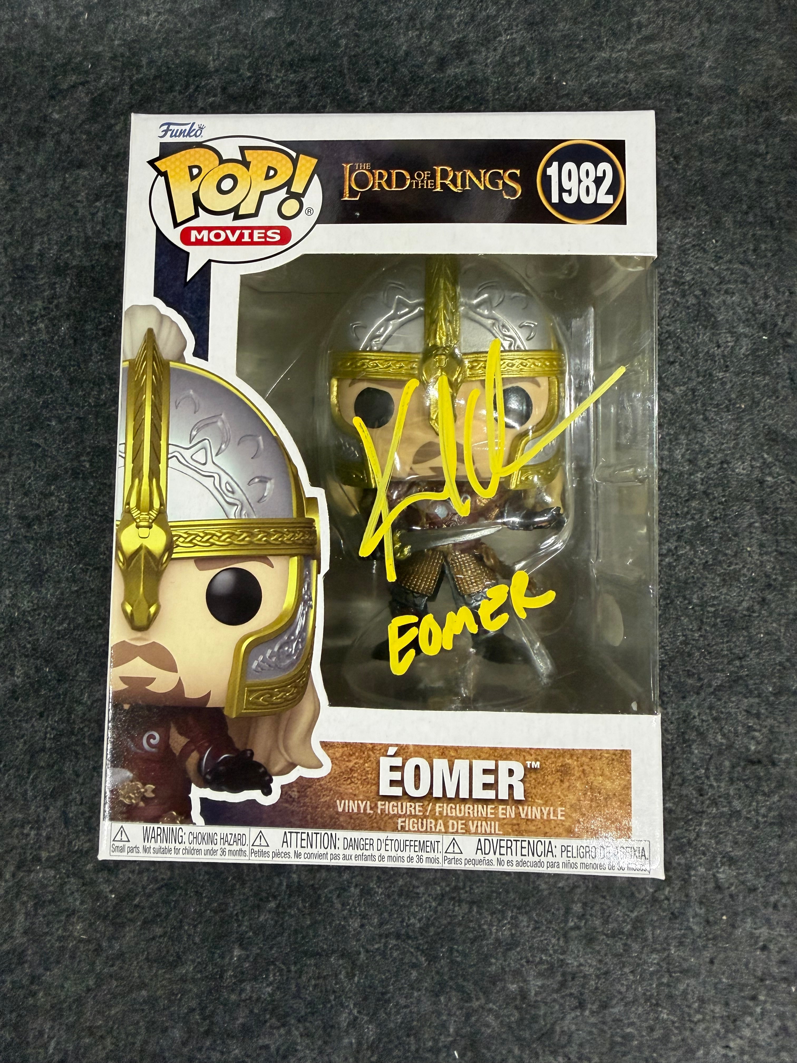 Karl Urban Signed The Lord of the Rings Eomer #1982 Funko - JSA COA