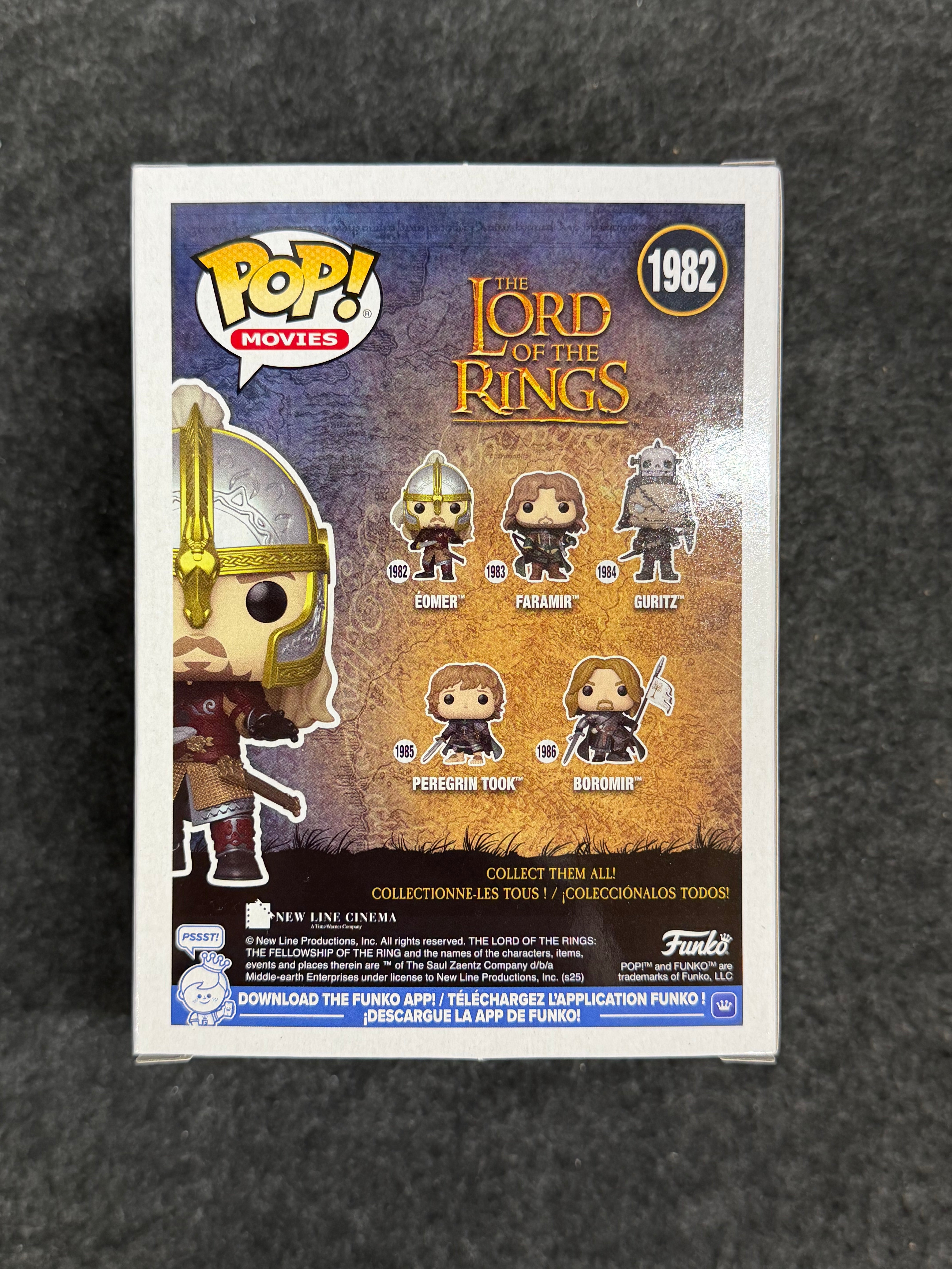 Karl Urban Signed The Lord of the Rings Eomer #1982 Funko - JSA COA
