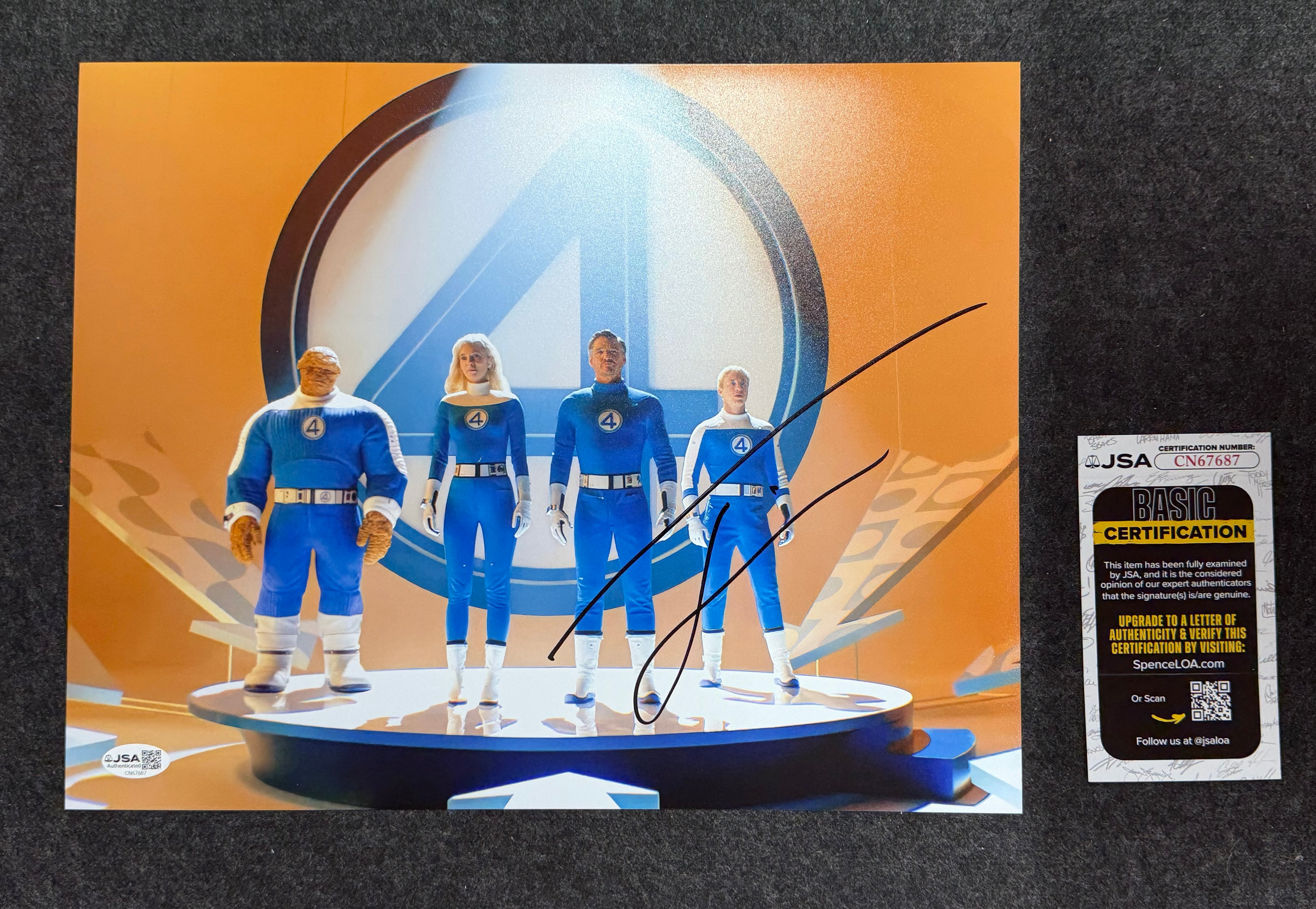 Joseph Quinn Signed 11x14 Photo as Human Torch Fantastic Four – JSA COA