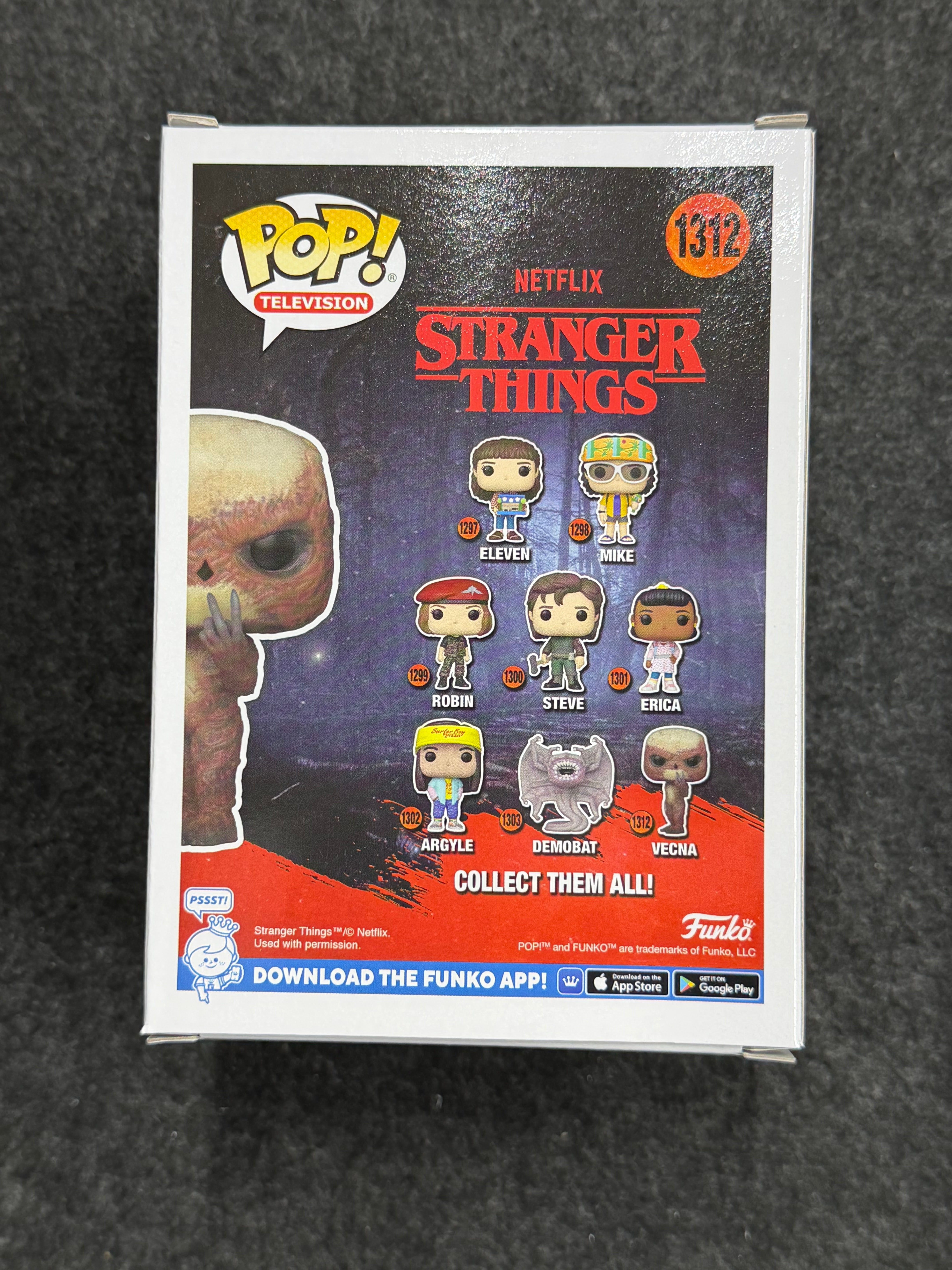 Jamie Campbell Bower Signed Vecna Stranger Things #1312 Funko - JSA COA