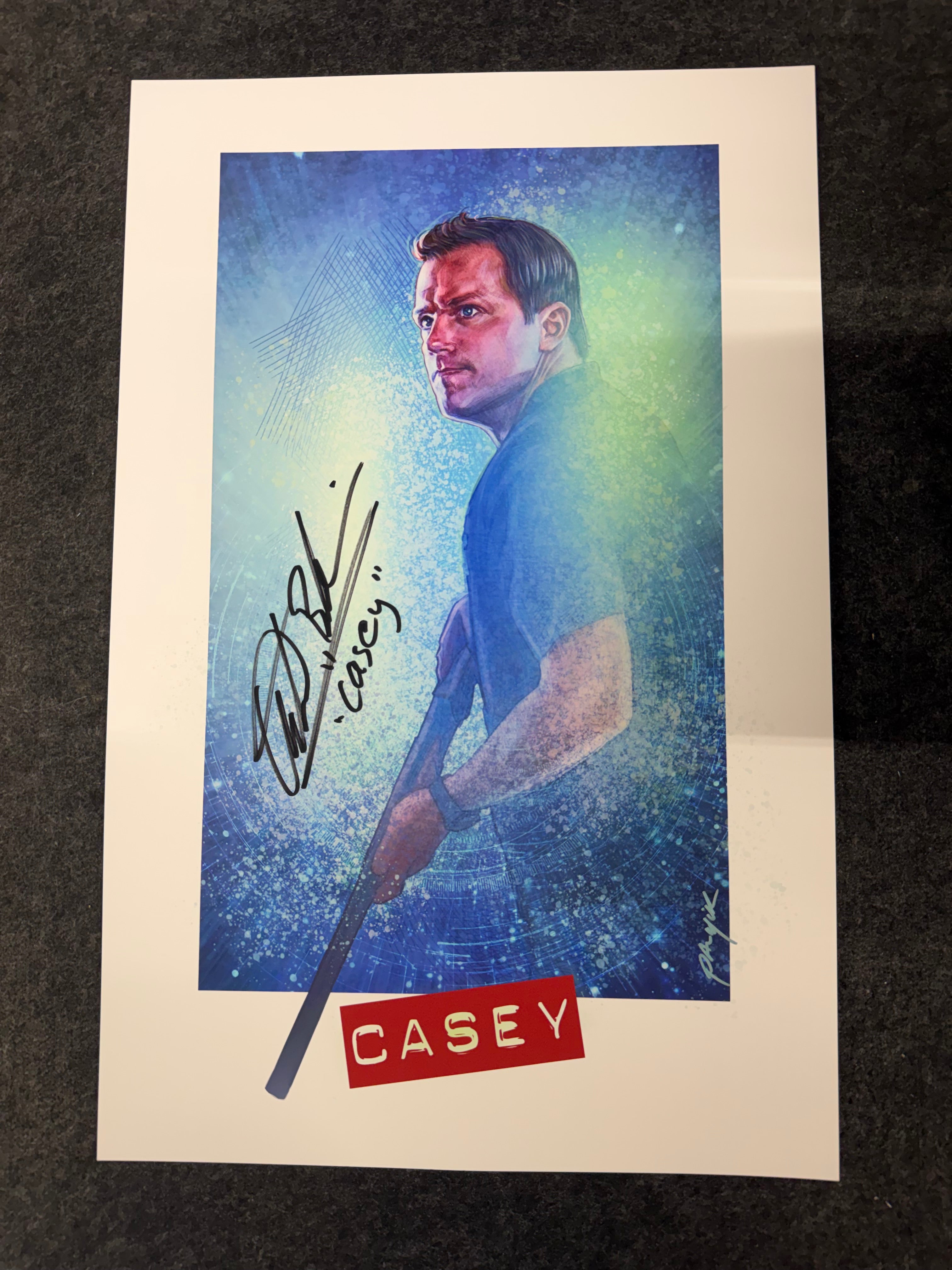 Adam Baldwin Signed John Casey Art Print - SWAU COA