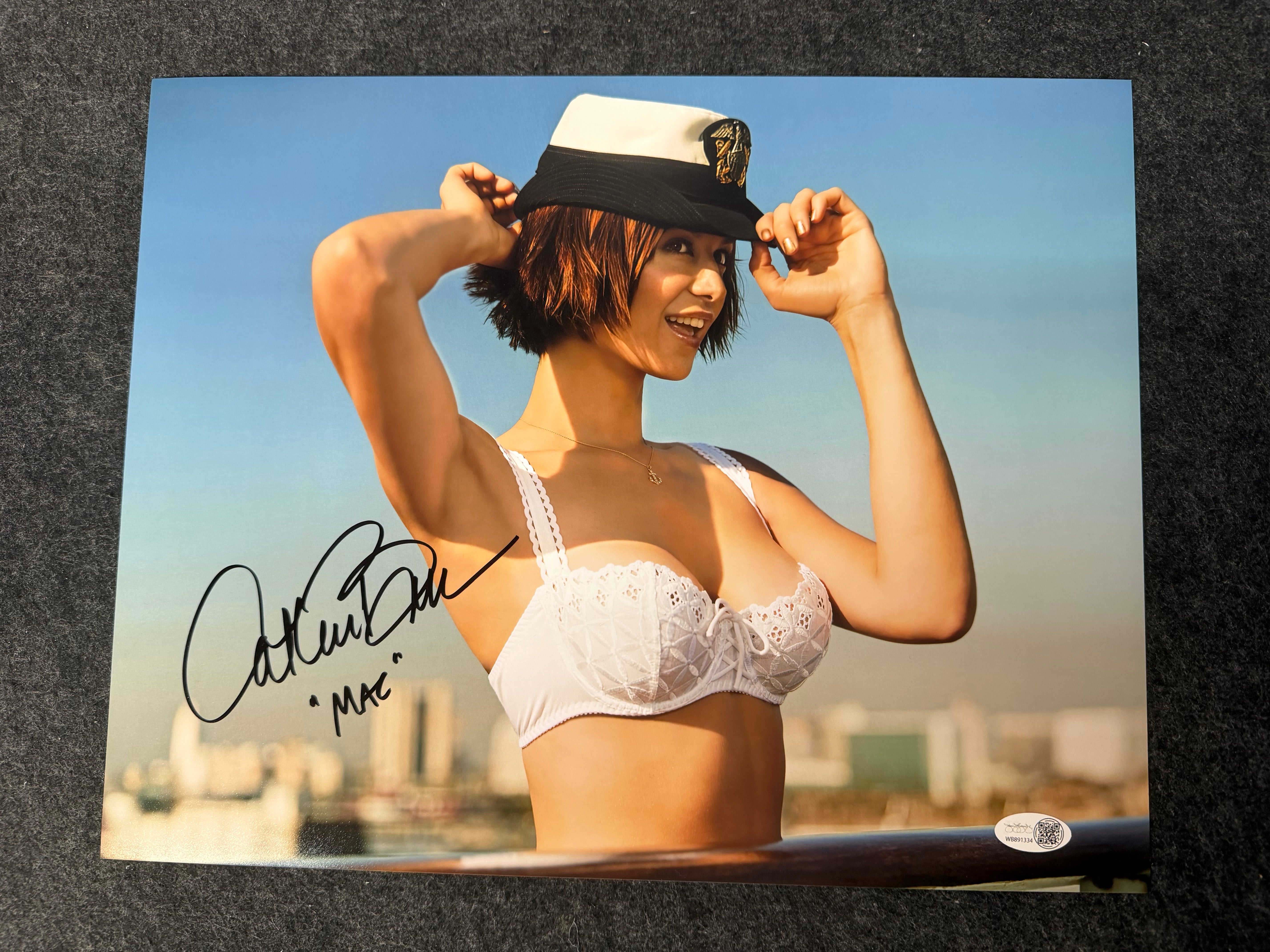 Catherine Bell Signed 11x14 Photo as Mac - JAG – JSA COA
