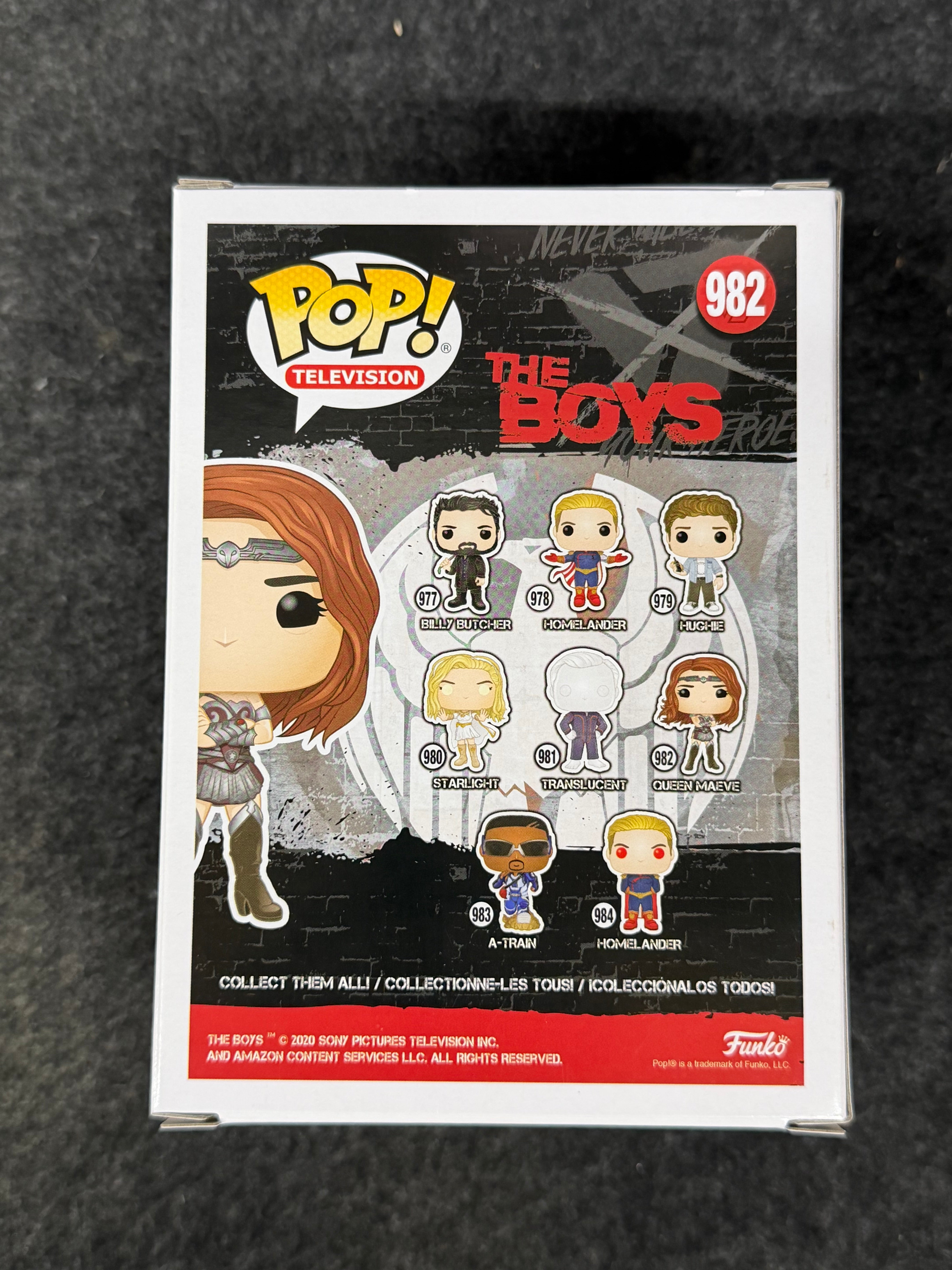 Dominique McElligott Signed The Boys Queen Maeve #982 Funko - JSA Witnessed COA