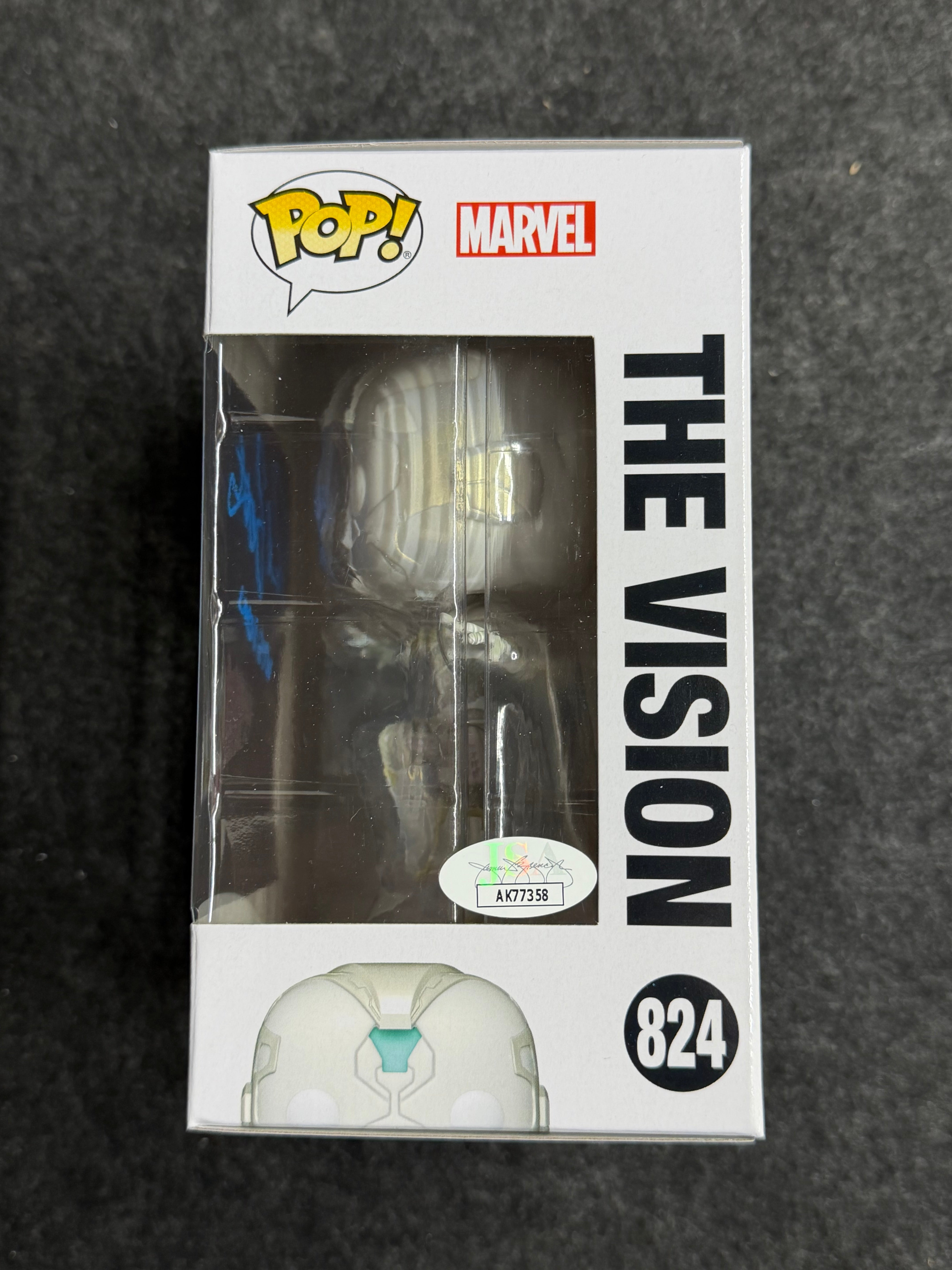 Paul Bettany Signed The Vision WandaVision #824 Funko - JSA COA