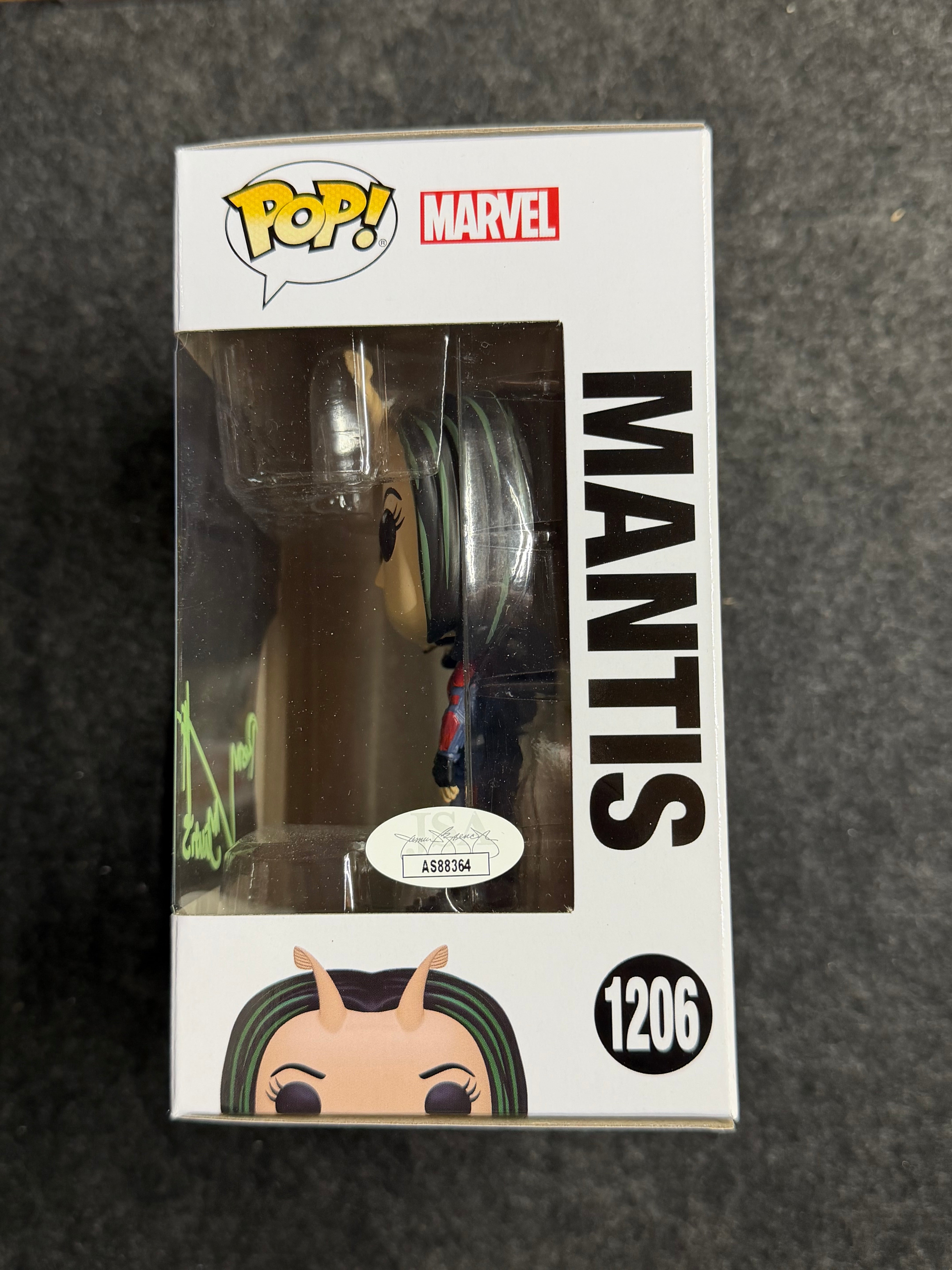 Pom Klementieff Signed Mantis Guardians of the Galaxy #1206 Funko - JSA COA