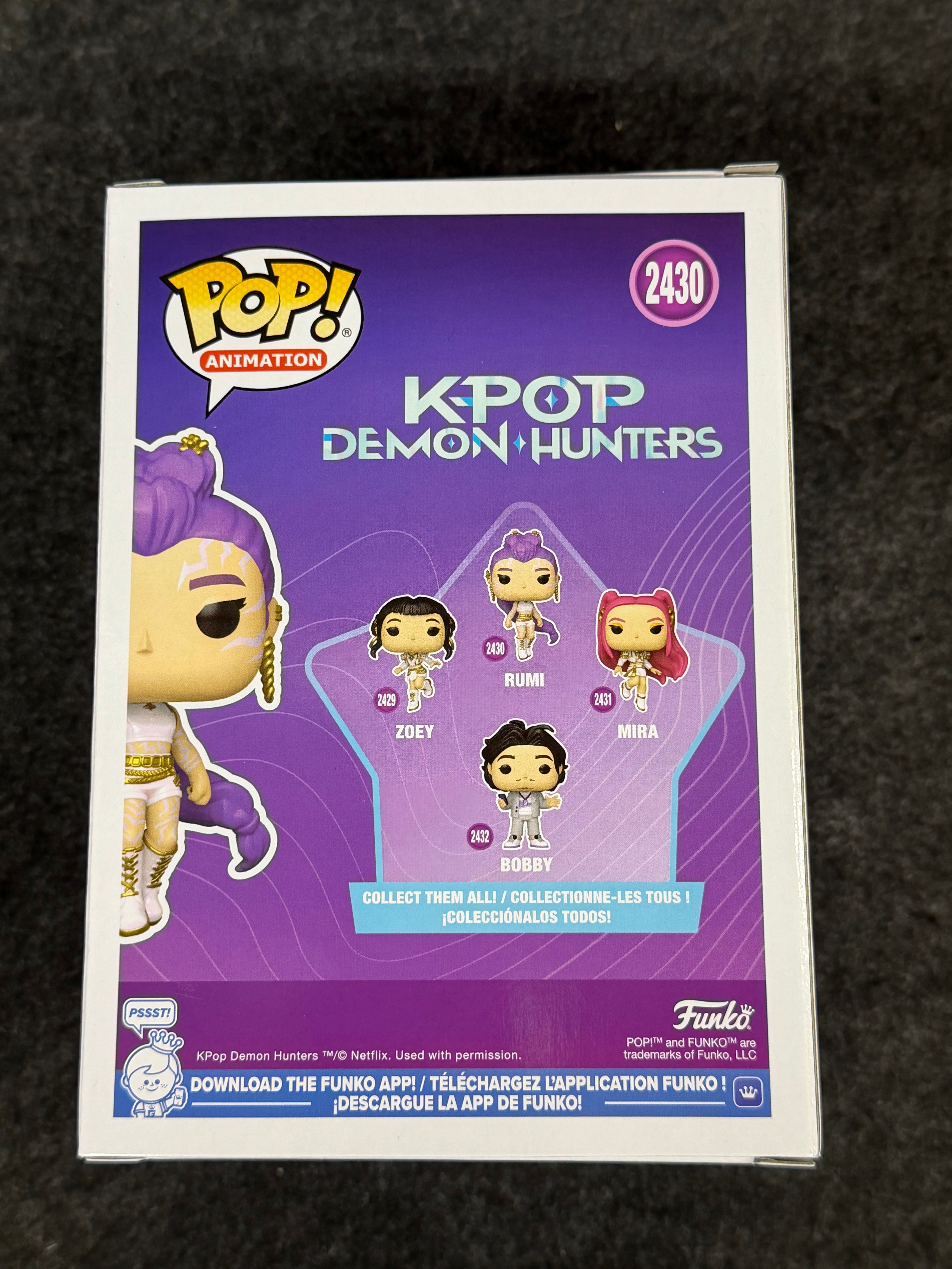Arden Cho Signed Funko Pop Rumi #2430 - KPop Demon Hunters Autographed - JSA COA