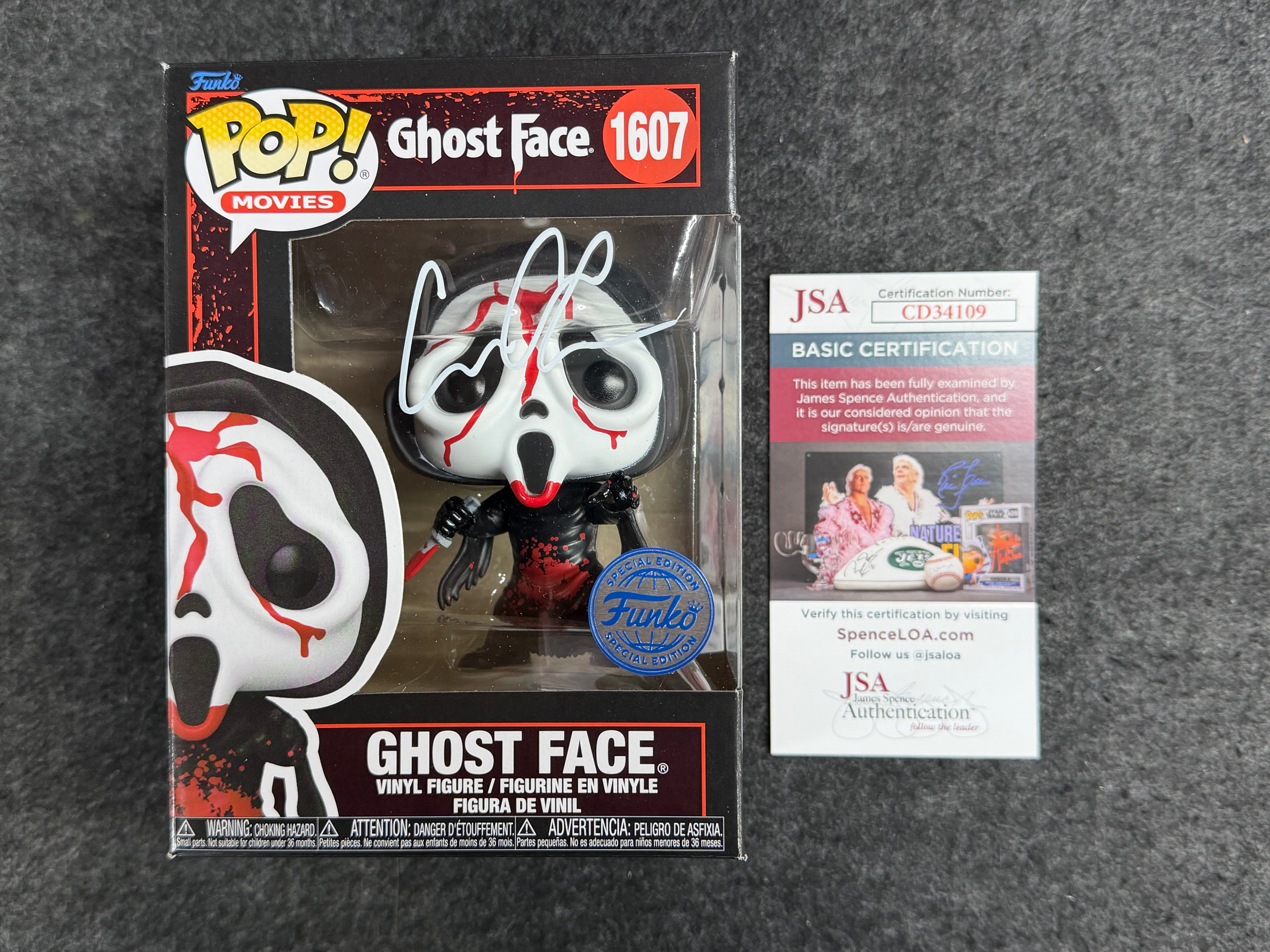 Celeste O'Connor Signed Ghost Face #1607 Funko - JSA COA
