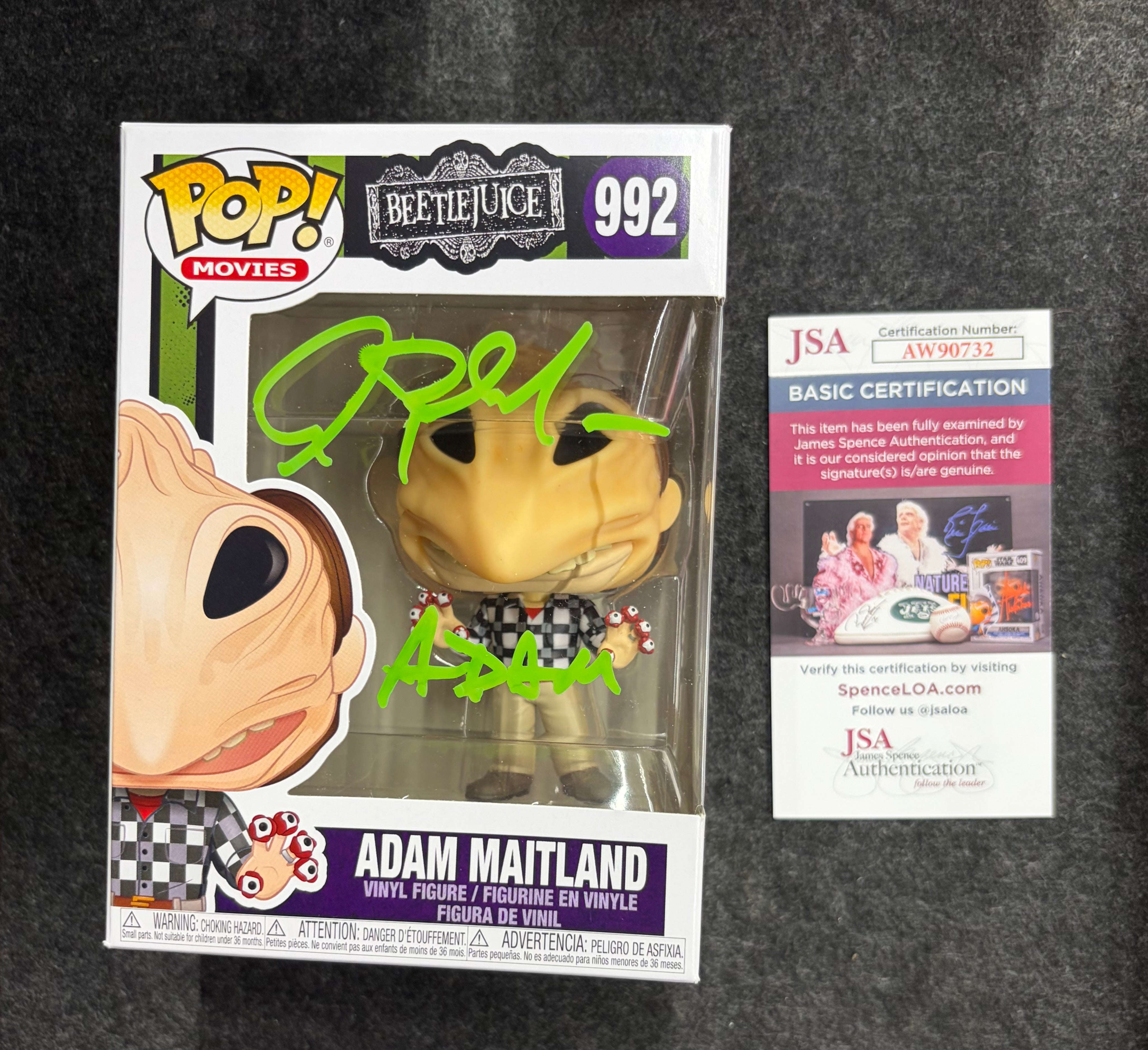 Alec Baldwin Signed Funko Pop #992 as Adam Maitland Beetlejuice - JSA COA
