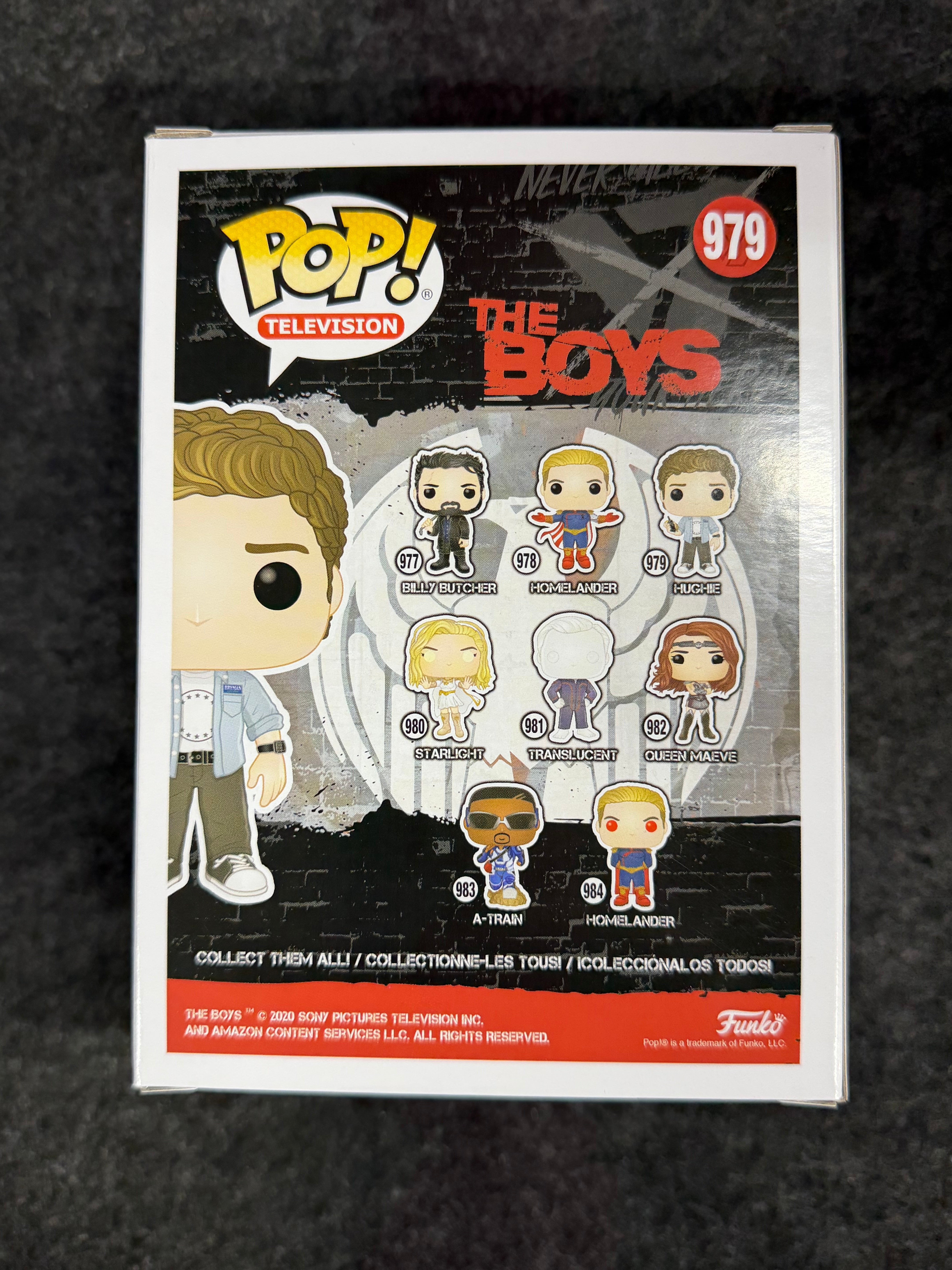 Jack Quaid Signed Hughie The Boys Funko Pop W/ QUOTE (JSA Witnessed)