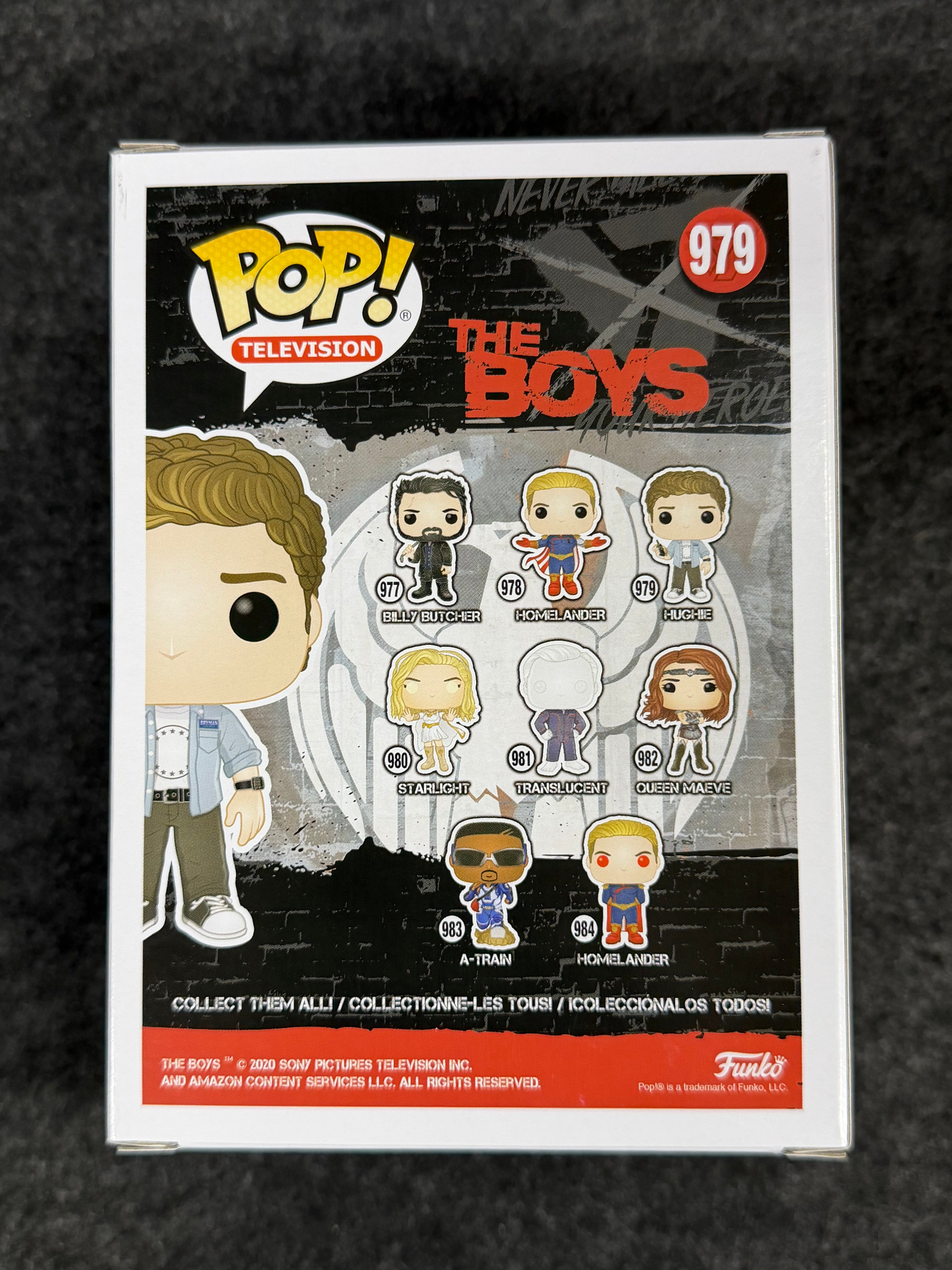 Jack Quaid Signed Hughie The Boys Funko Pop W/ QUOTE (JSA Witnessed)