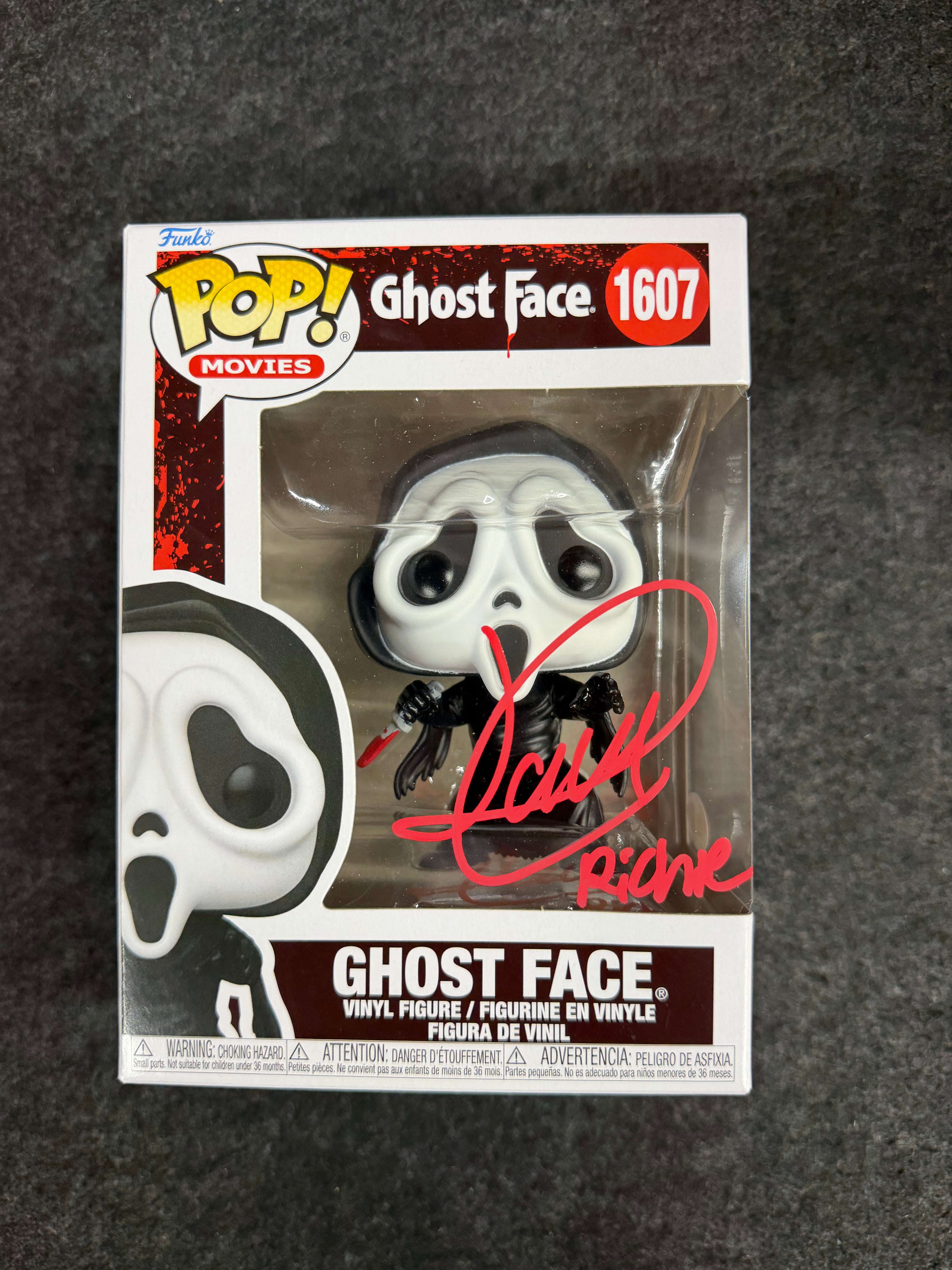 Jack Quaid Signed Richie Ghost Face #1607 Funko - JSA Witnessed