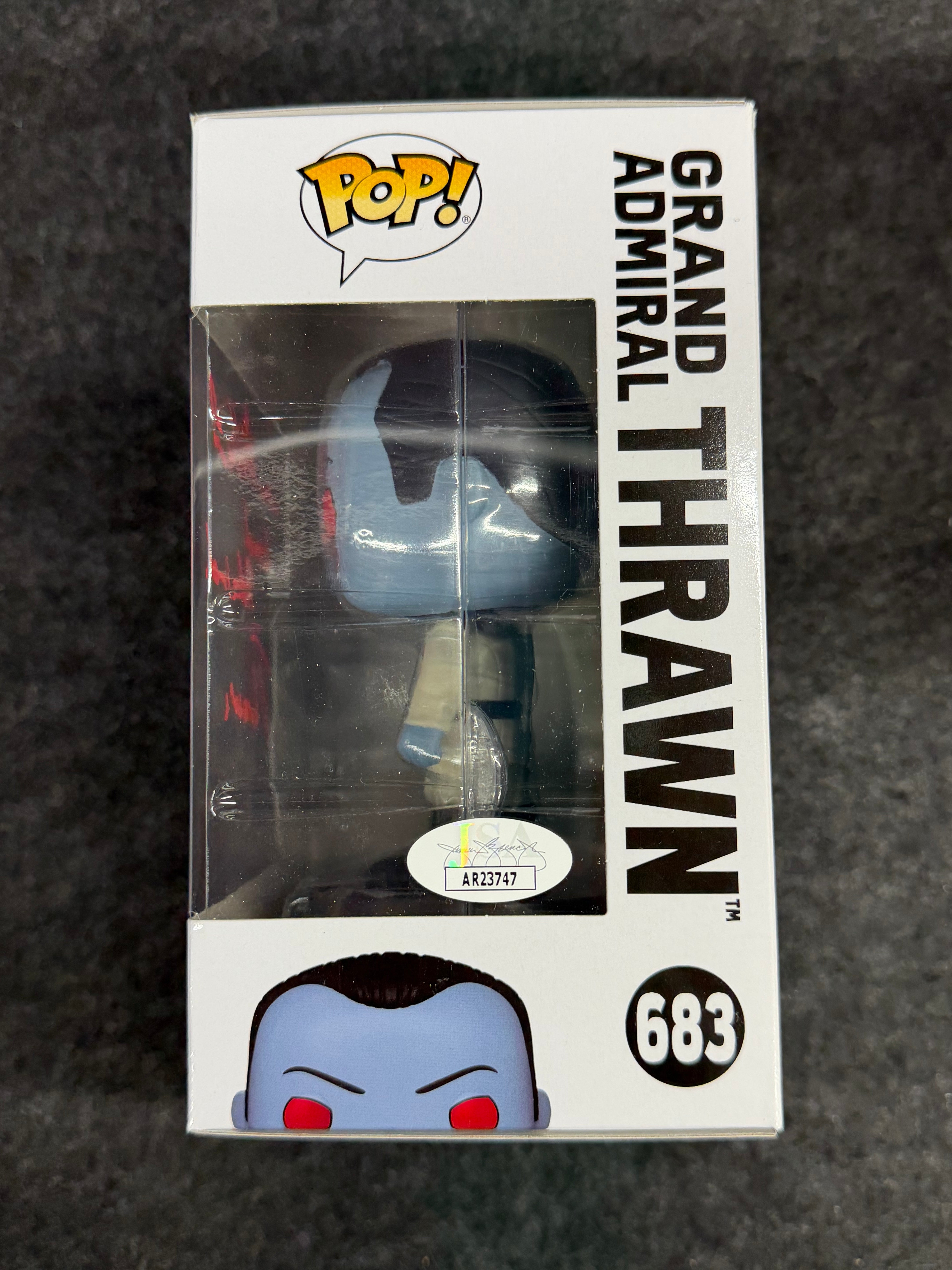 Lars Mikkelsen Signed General Admiral Thrawn Star Wars #683 Funko - JSA COA