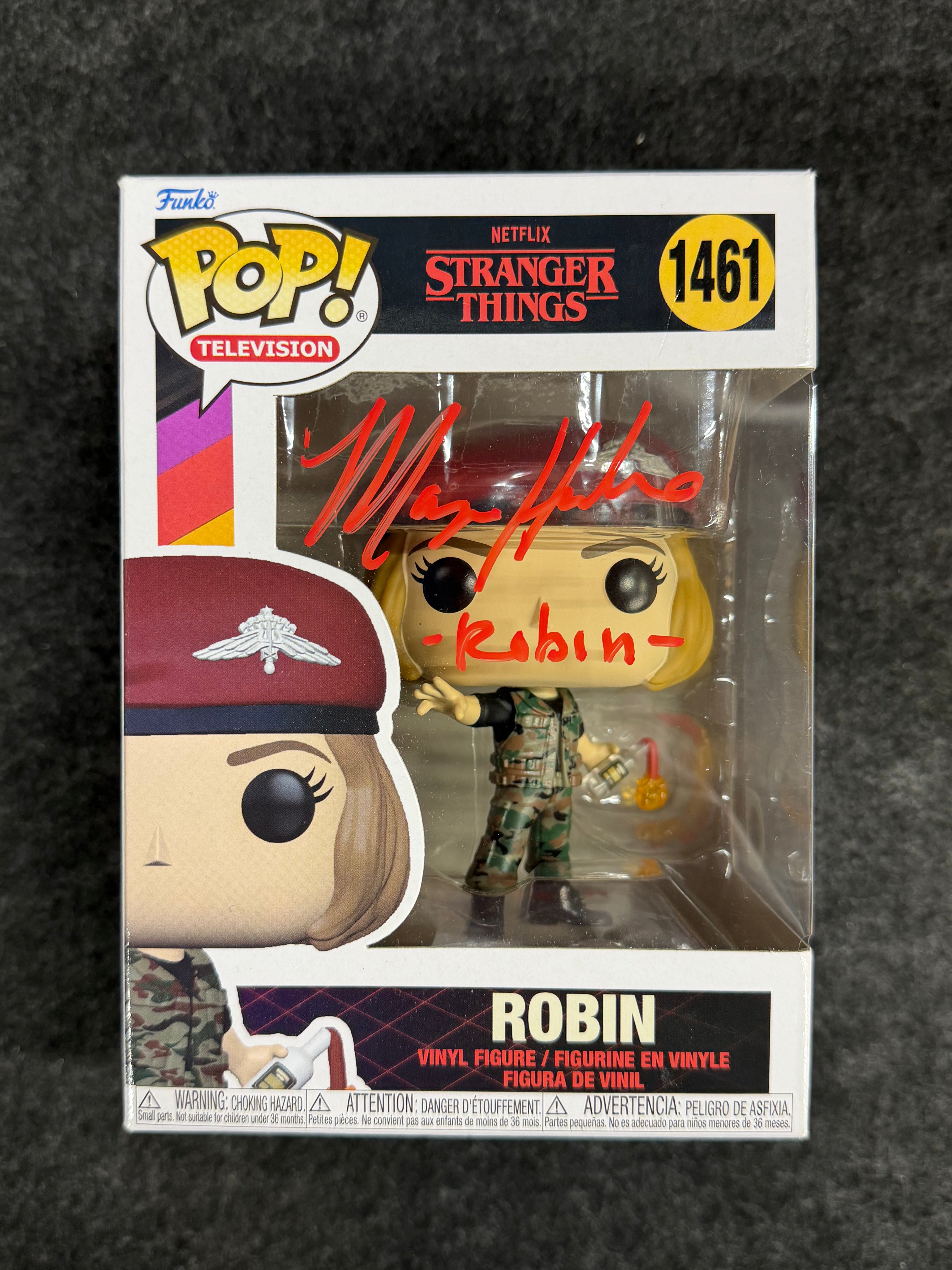 Maya Hawke Signed Robin Stranger Things #1461 Funko - SWAU COA
