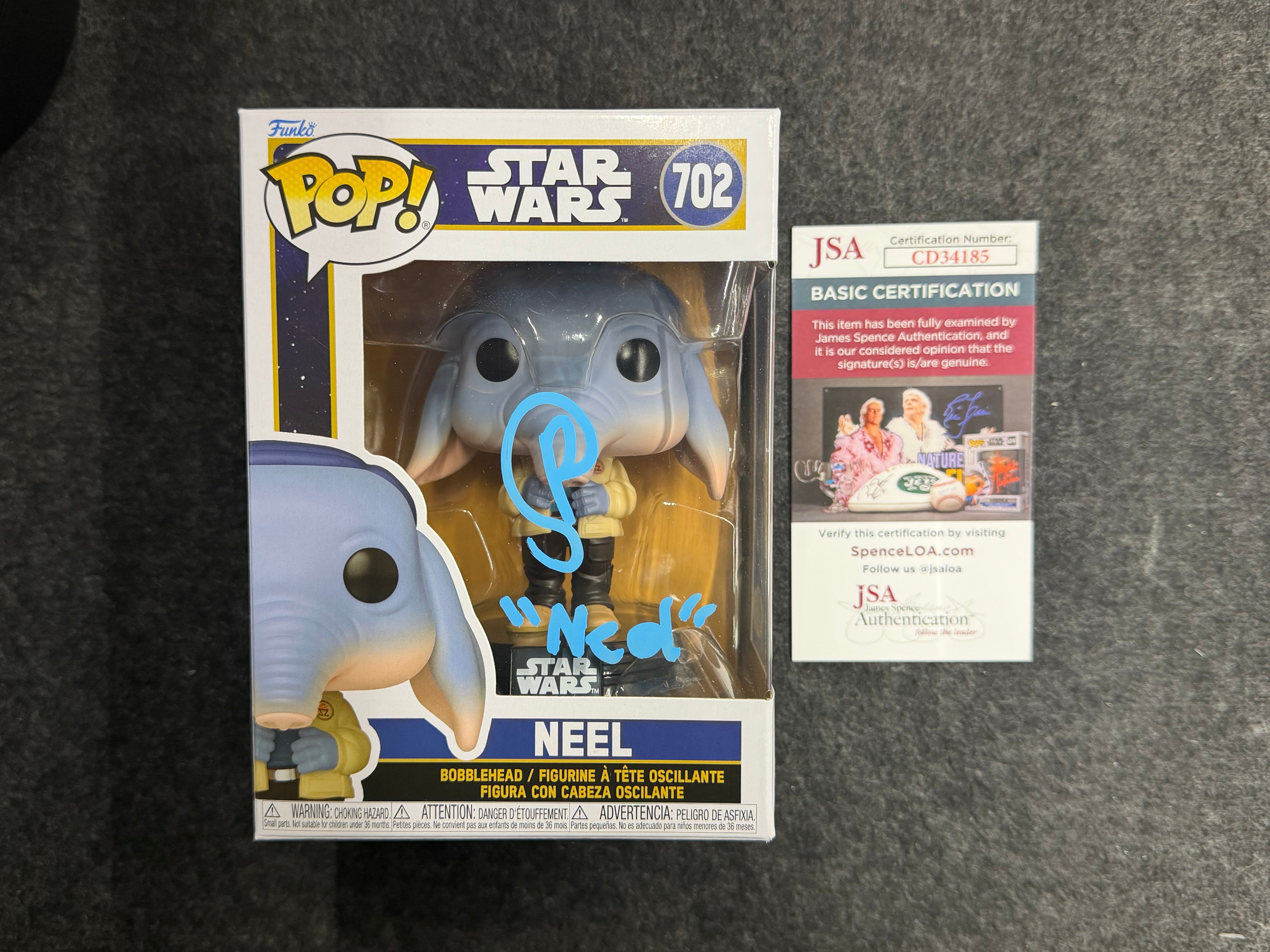 Robert Timothy Smith Signed Neel Star Wars #702 Funko - JSA COA