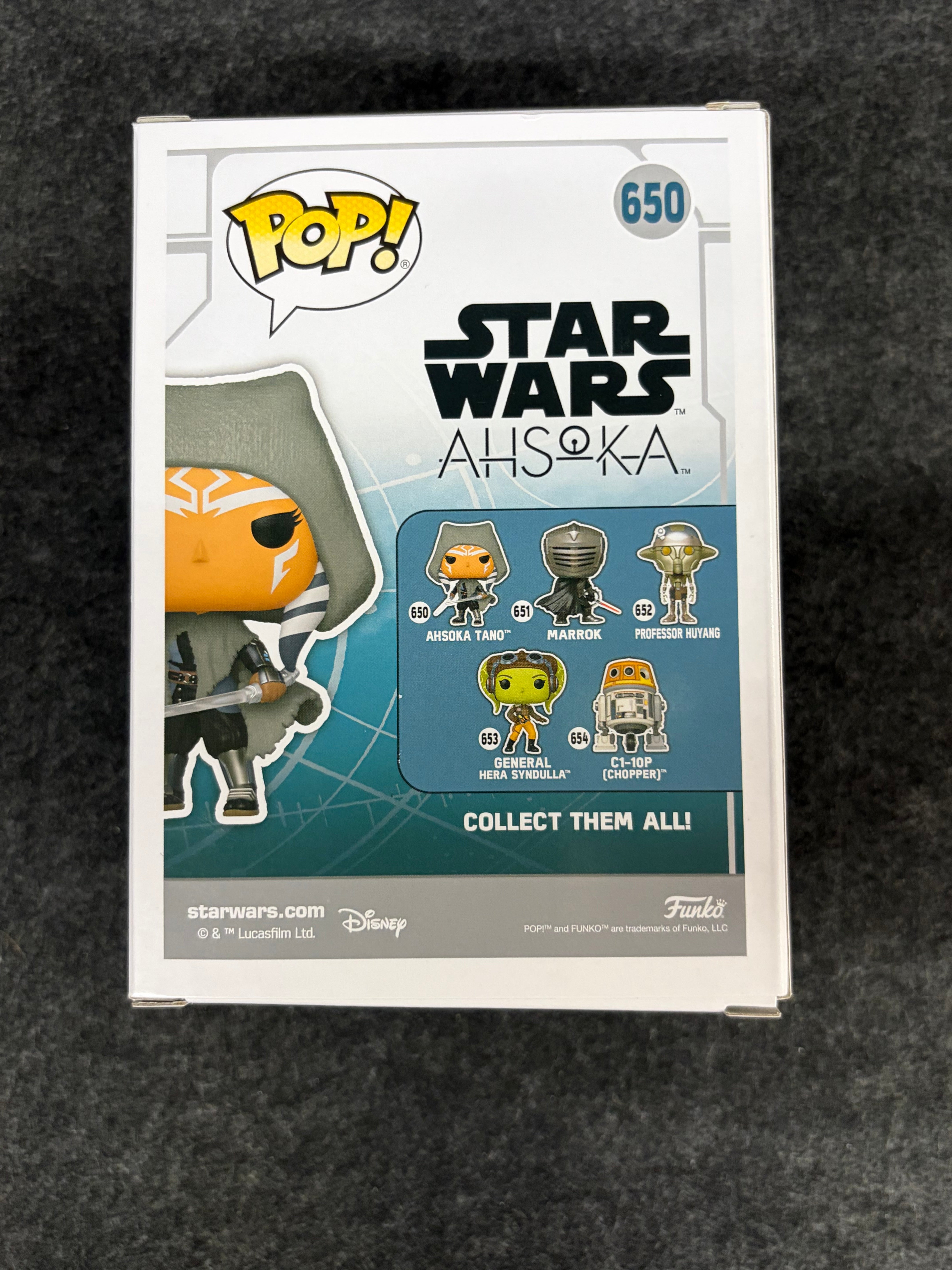 Rosario Dawson Signed Ahsoka Star Wars #650 Funko - JSA COA