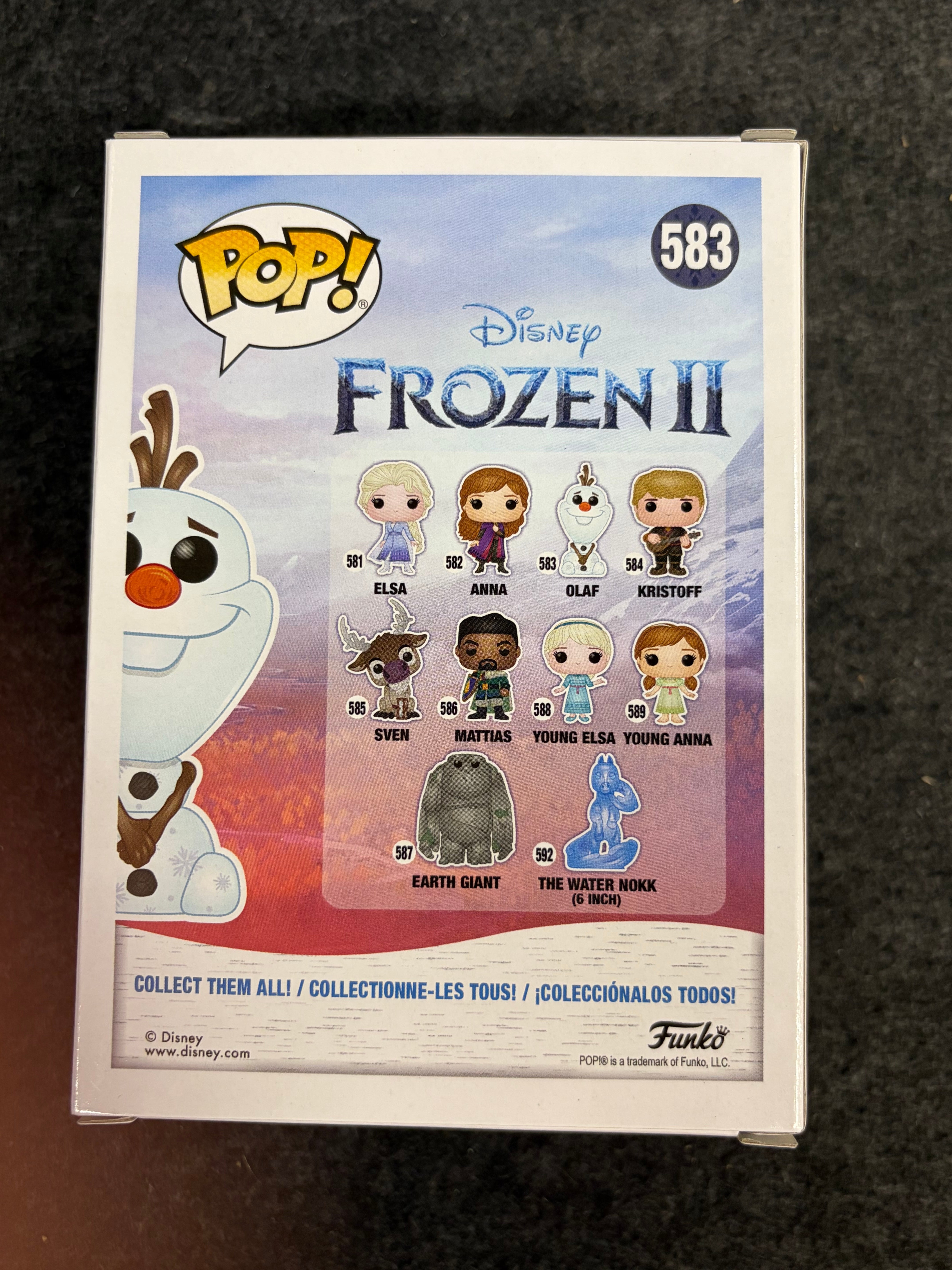 Josh Gad Signed Olaf Disney Frozen II #583 Funko - JSA COA